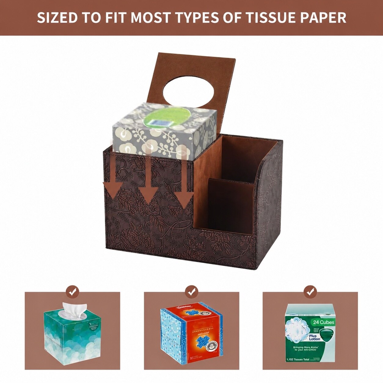Aoibox LAB3A2AN Facial-Tissues - View #4
