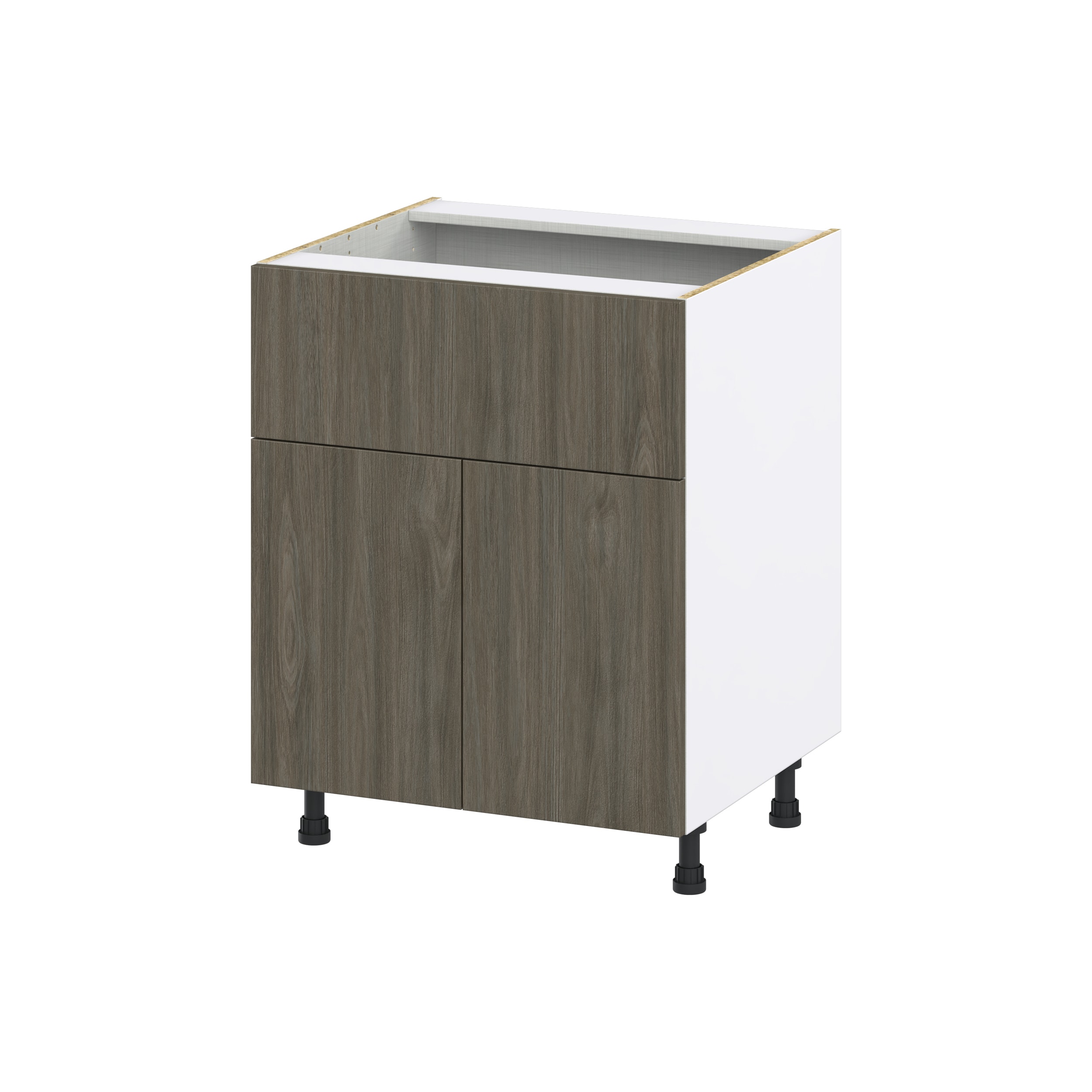 Hugo&Borg Savane 18-in W x 34.5-in H x 25-in D Textmel 1-Drawer Base Fully Assembled Cabinet (Flat Panel Slab Style)