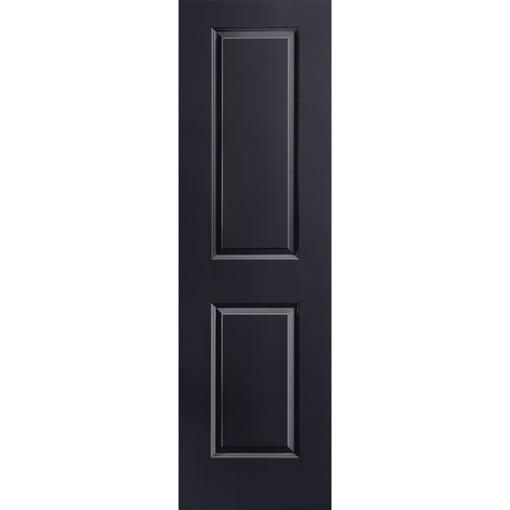 Masonite 1316023 Traditional 24-in x 80-in Midnight 2-panel square Smooth Solid core Prefinished Molded composite Slab Door