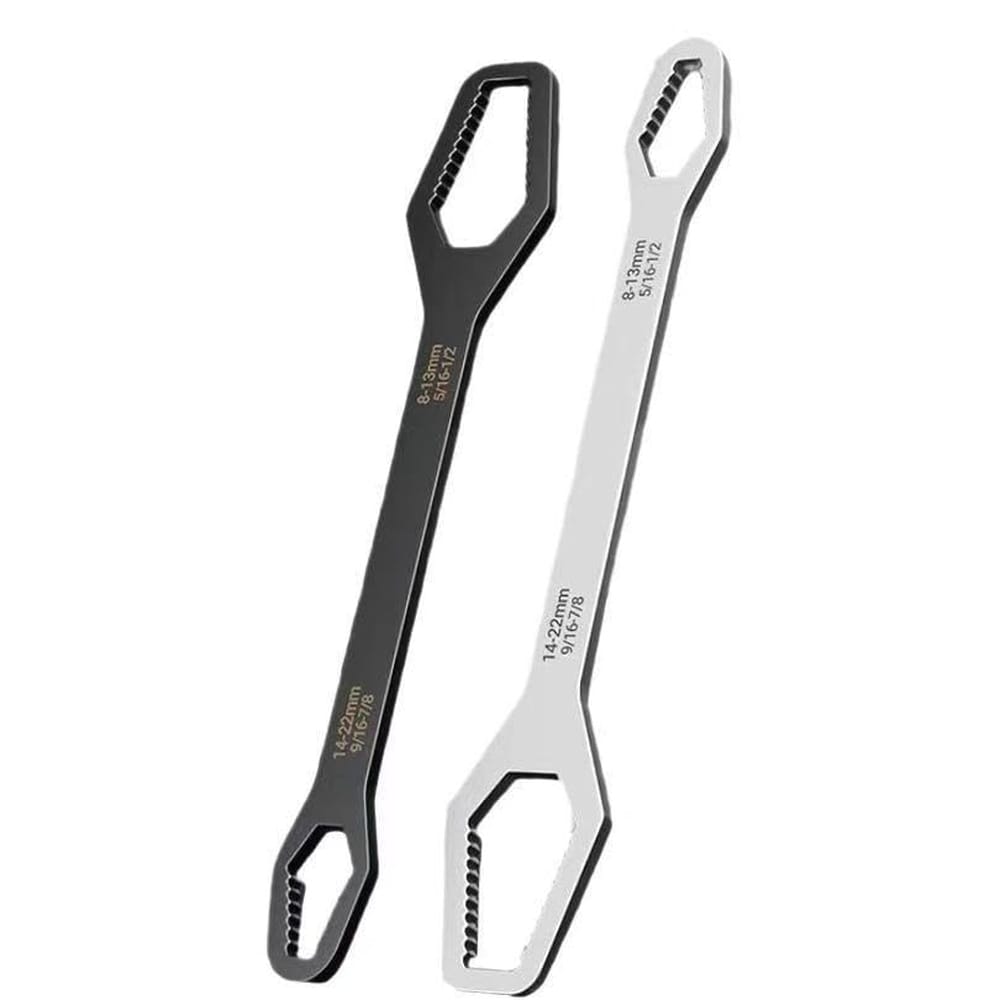 KHKFY Universal Torque Wrench Set Self Adjusting Double Ended Wrenches 3-17mm and 8-22mm for Home Car Factory Repair durable #LKH0818H281