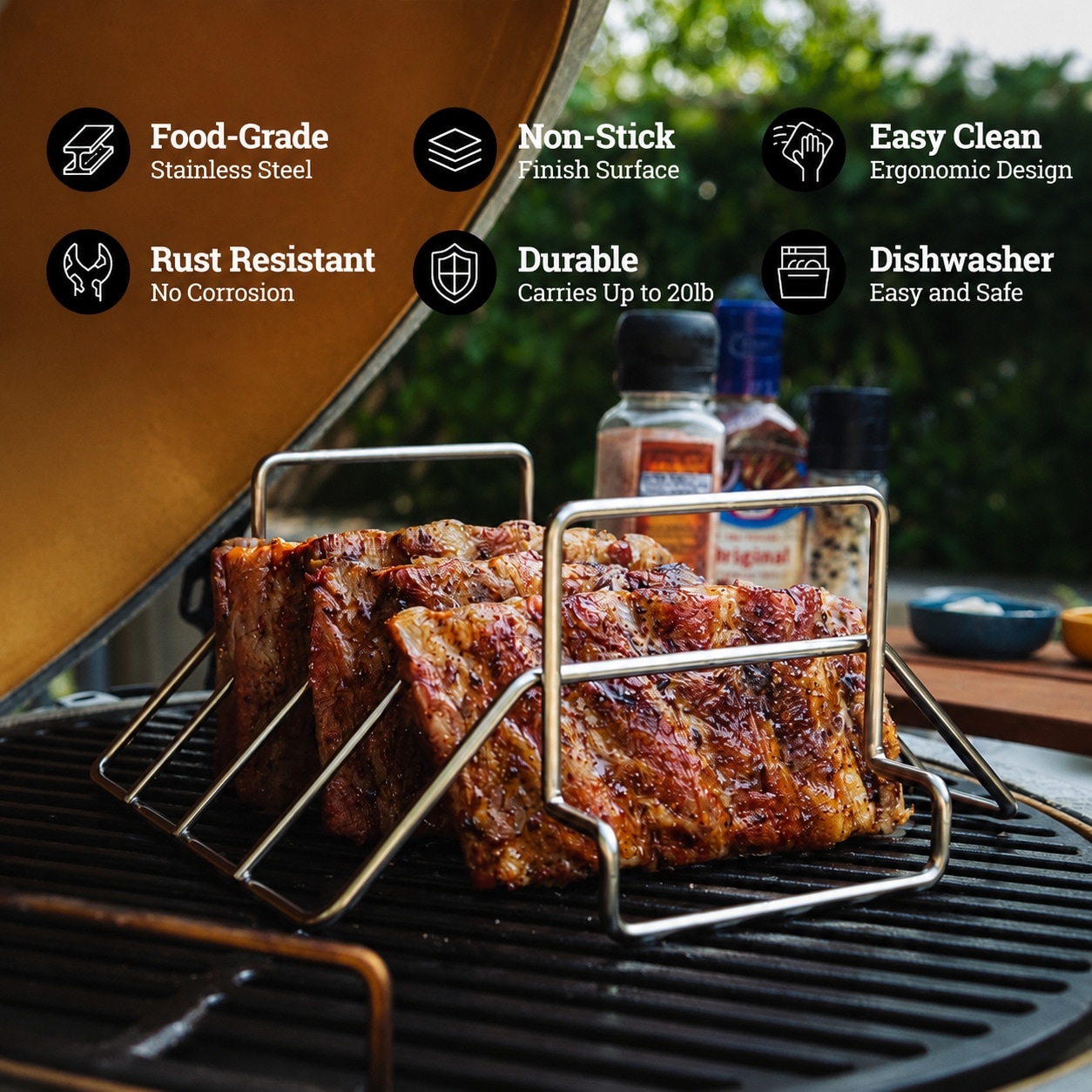 AKSCYZM LAK0804K004 Gas-Grill-Cookgrates-Warmracks - View #2