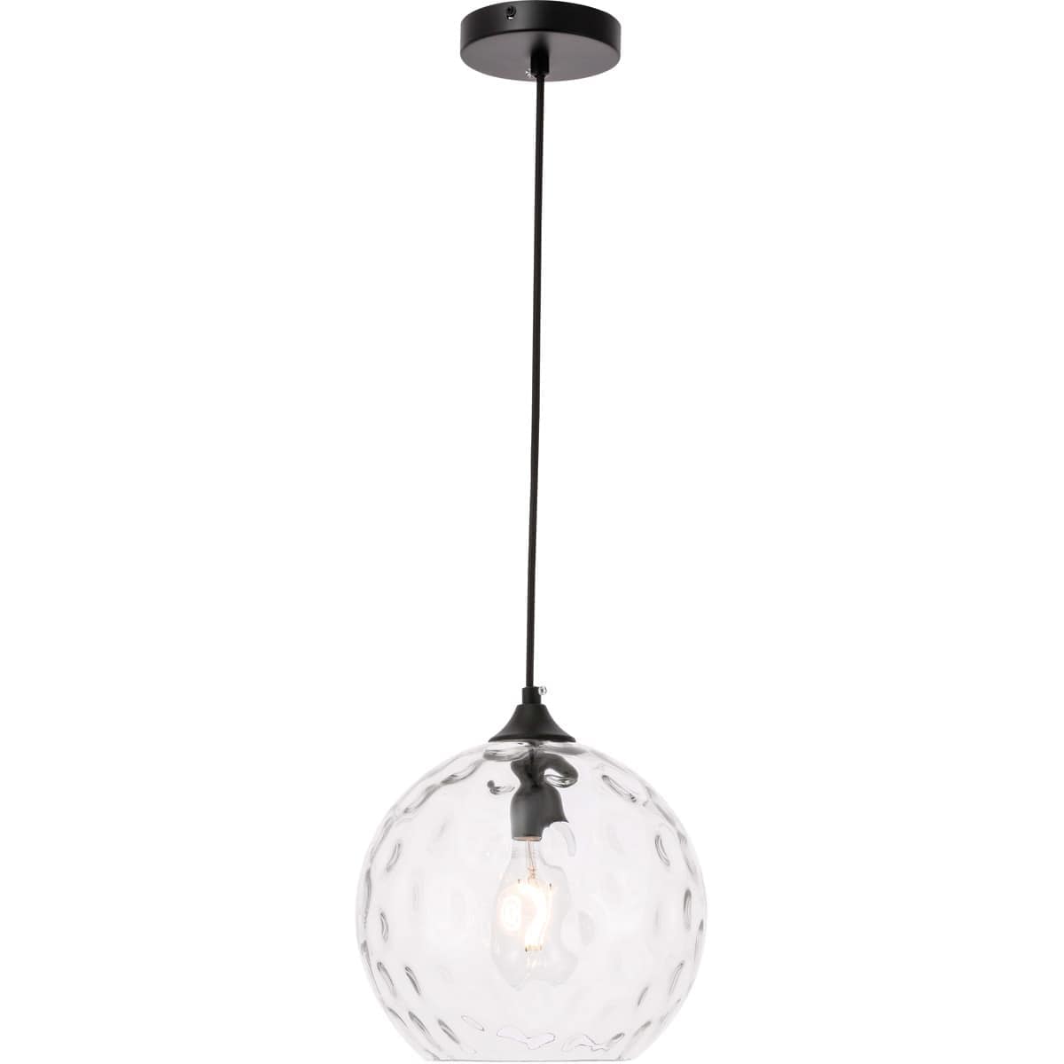 Decovio  12765-B1 Womelsdorf 1 Light 98 inch Black Pendant Ceiling Light
