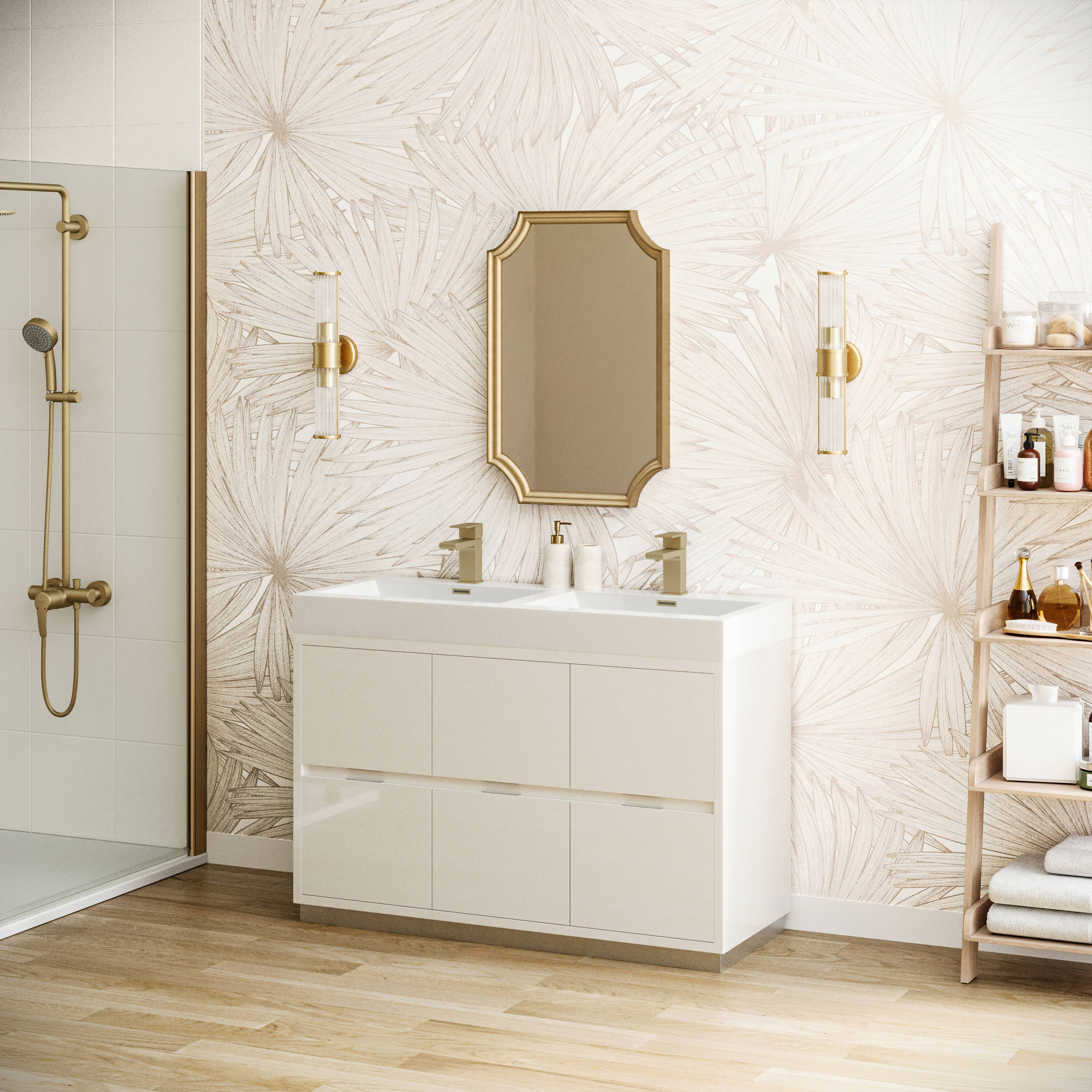 Fresca FCB8448WH-D-I Bath-Vanity-Combo - View #5