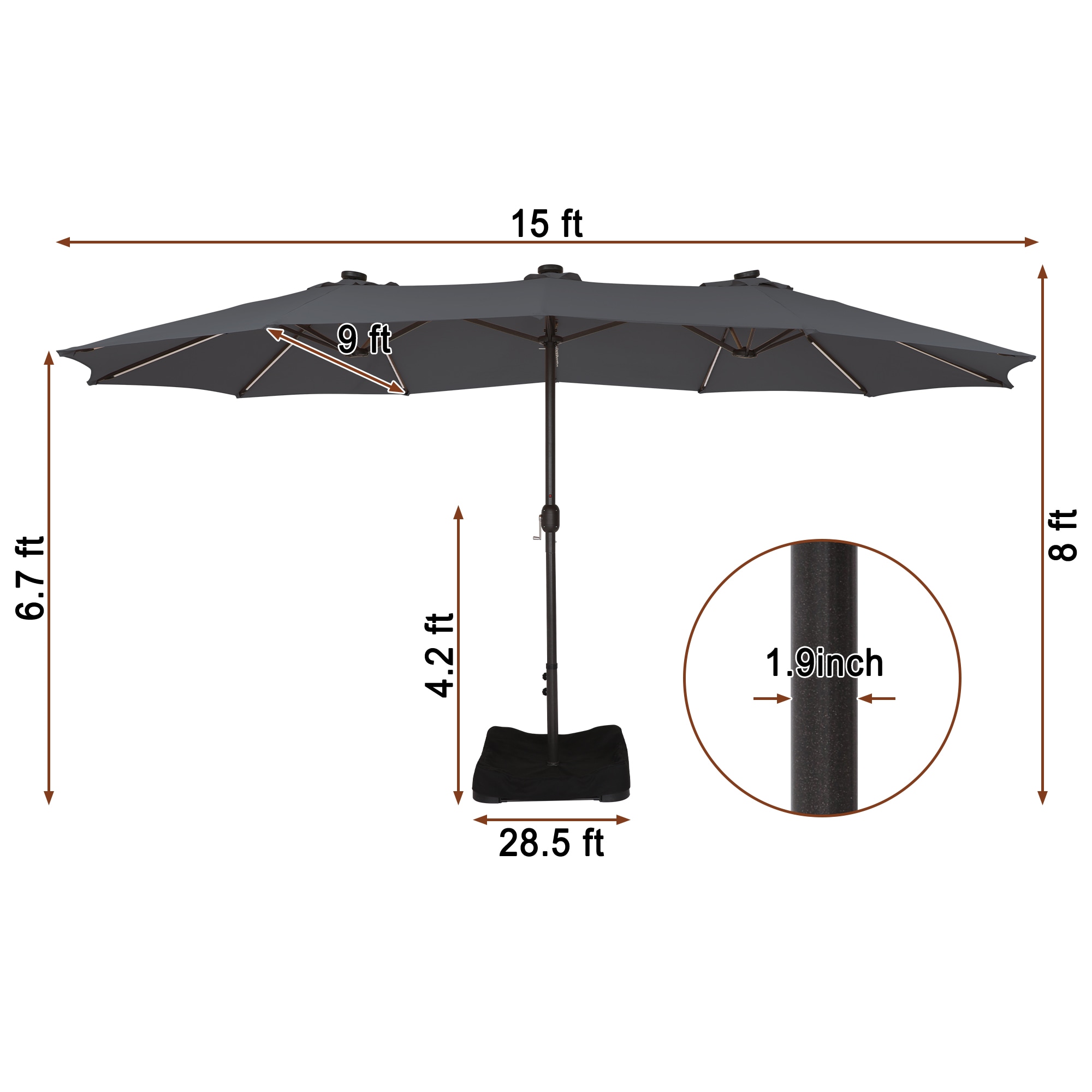 Mondawe MA-N17TOP30AAC Umbrellas-2 - View #10