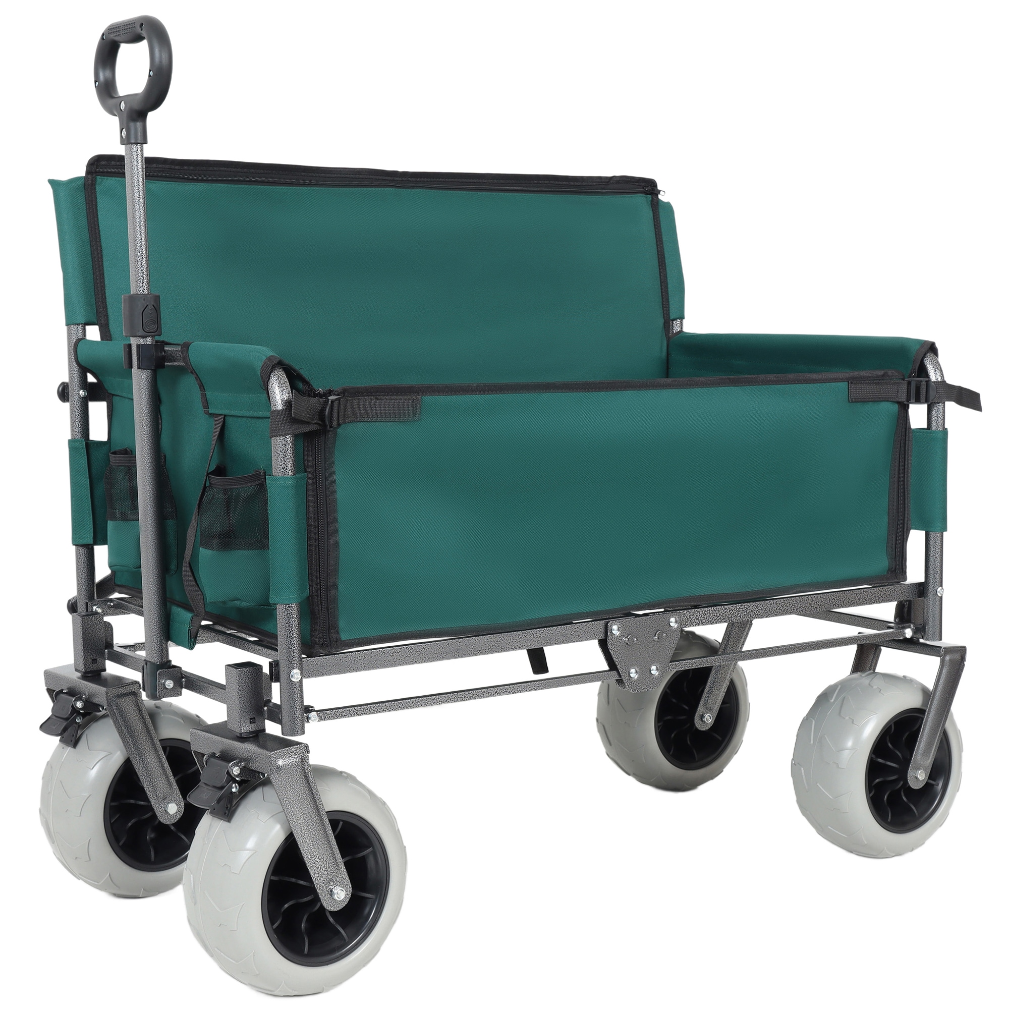 7-cu ft Poly Folding Yard Cart