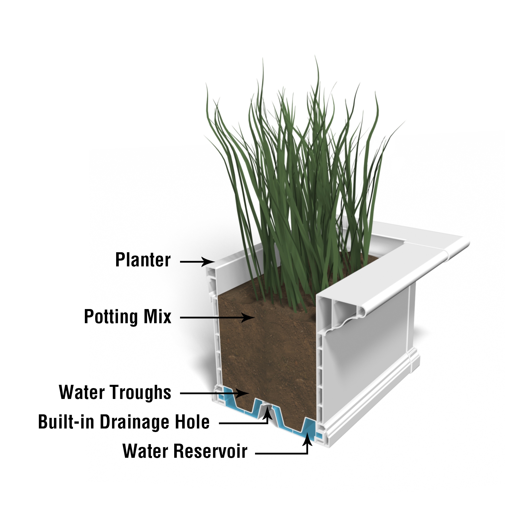 Mayne 4826-W Planter-Window-Box - View #6