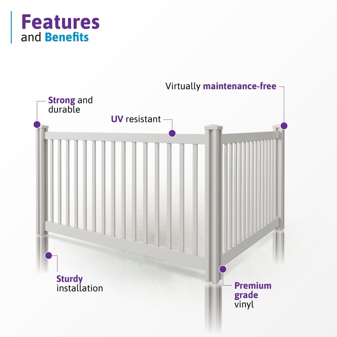 WamBam Fence VF13002 Vinyl-Fence-Panels - View #4
