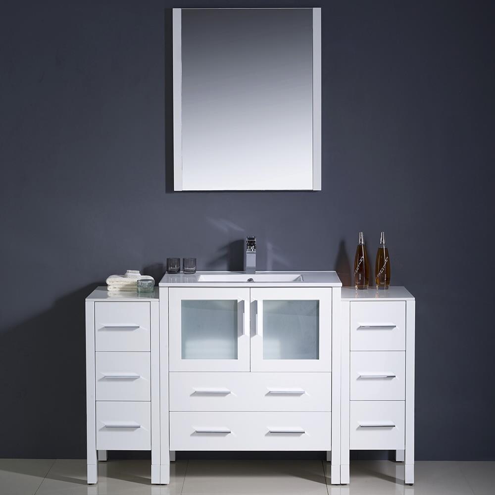 Fresca FVN62-123012WH-UNS Bath-Vanity-Combo - View #4