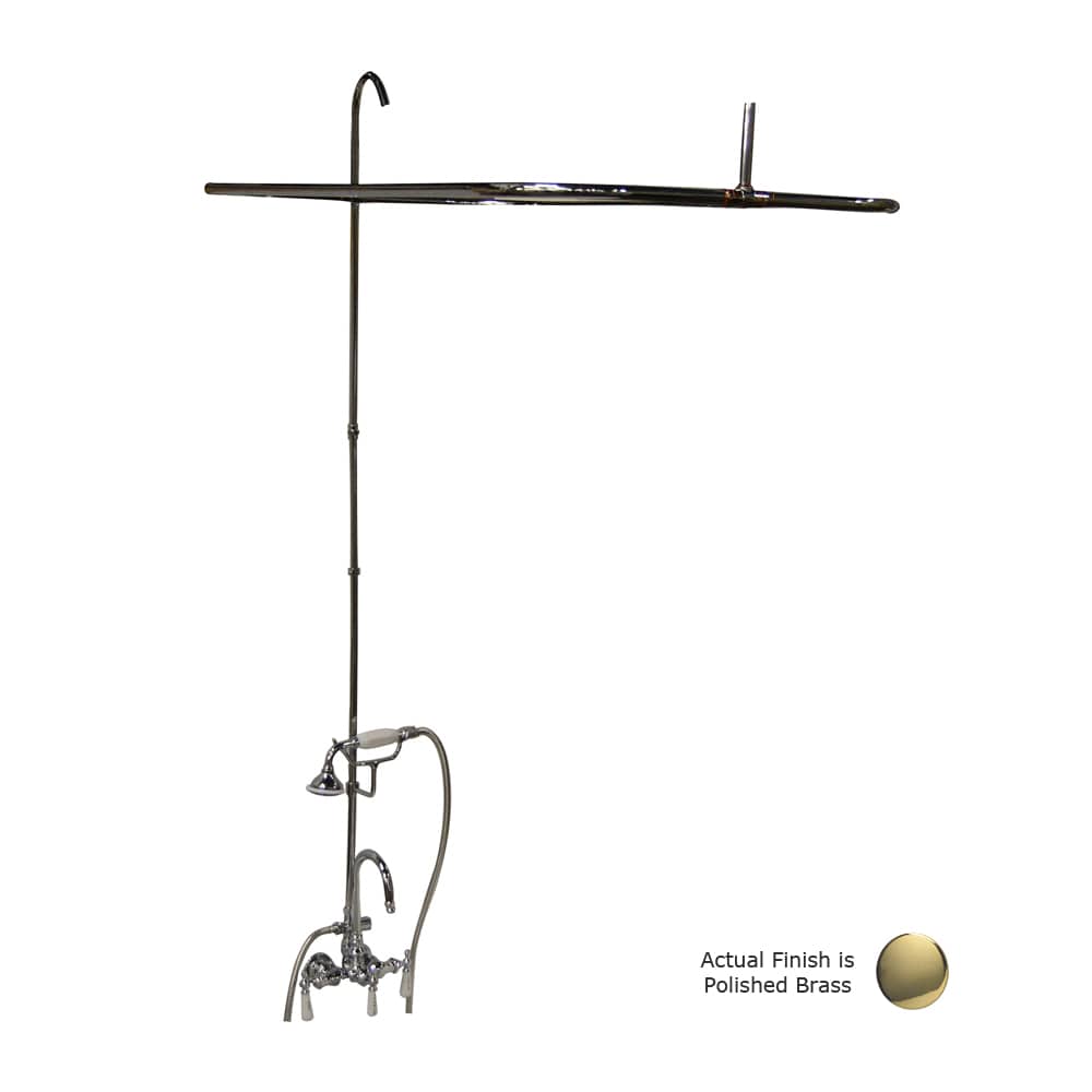 Barclay 4144-48-PB Polished brass 3-handle Sold separately Bathtub and shower Faucet with Valve