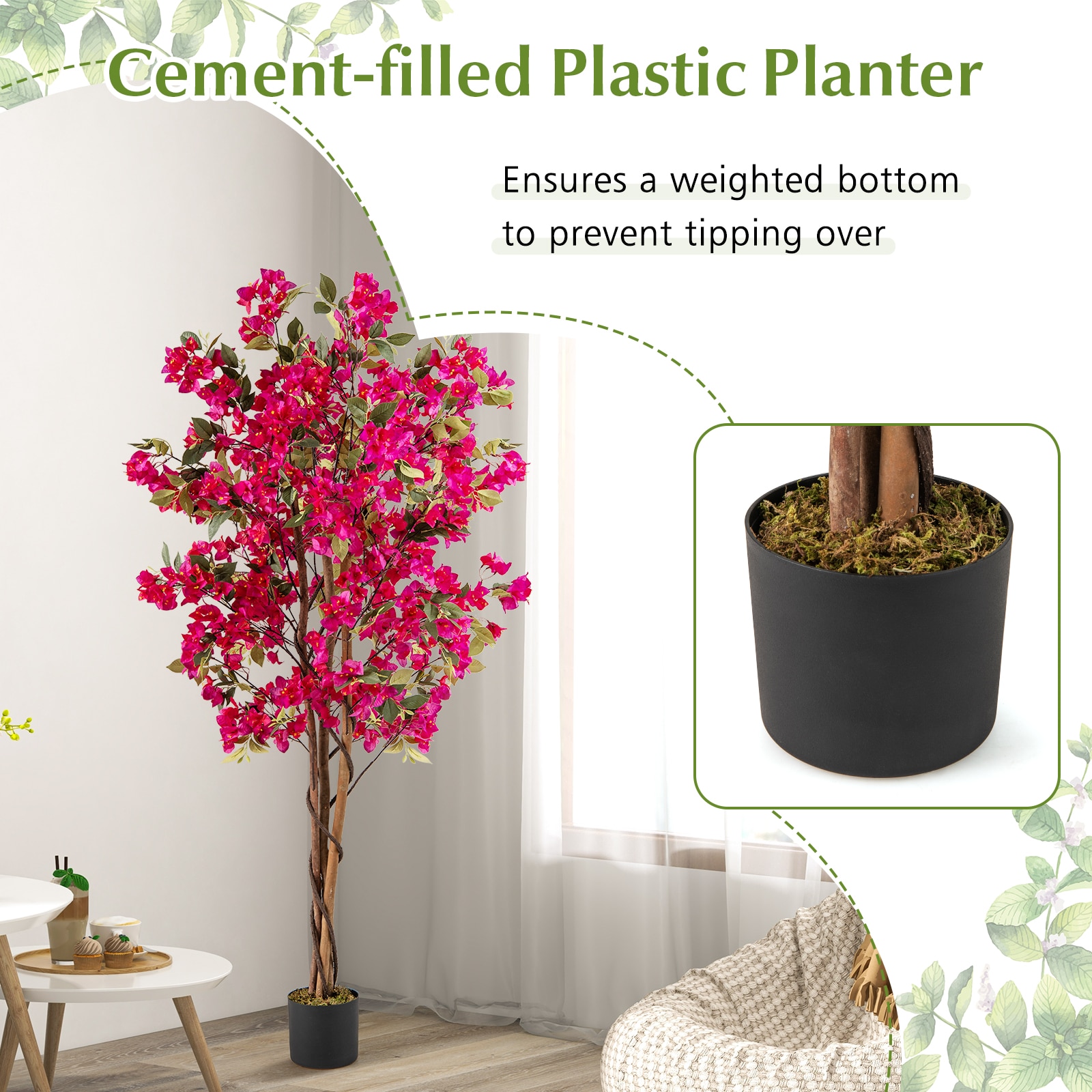 Poinic CWG10312RO-2 Artificial-Plants-Trees - View #3