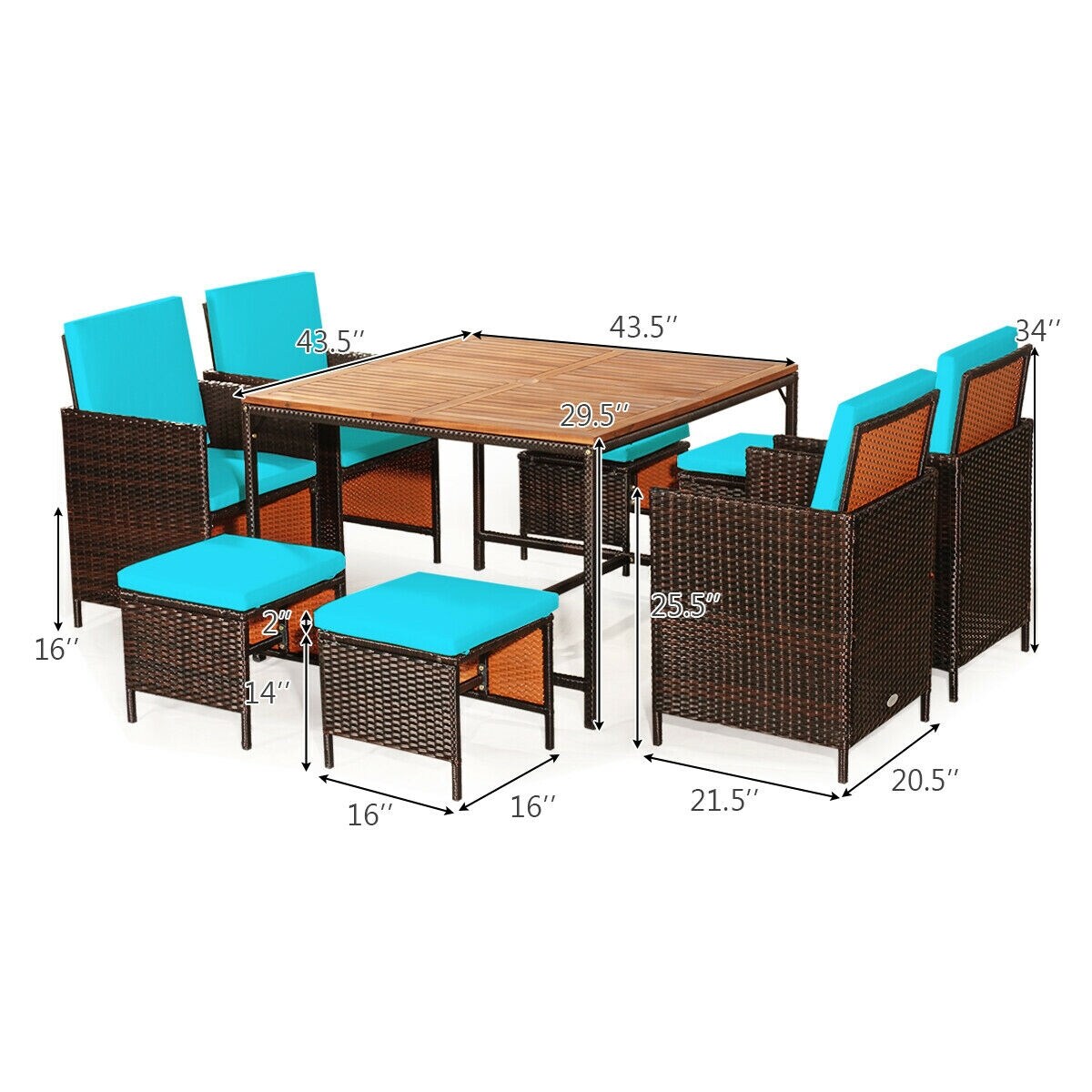 Slickblue D-CO-+UT47607WH Patio-Dining-Sets - View #6