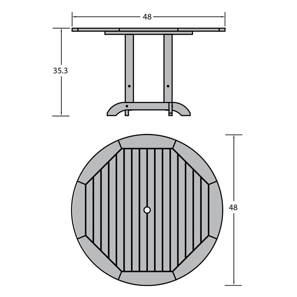 highwood CM-CTRSQ48-WAE Patio-Tables - View #7