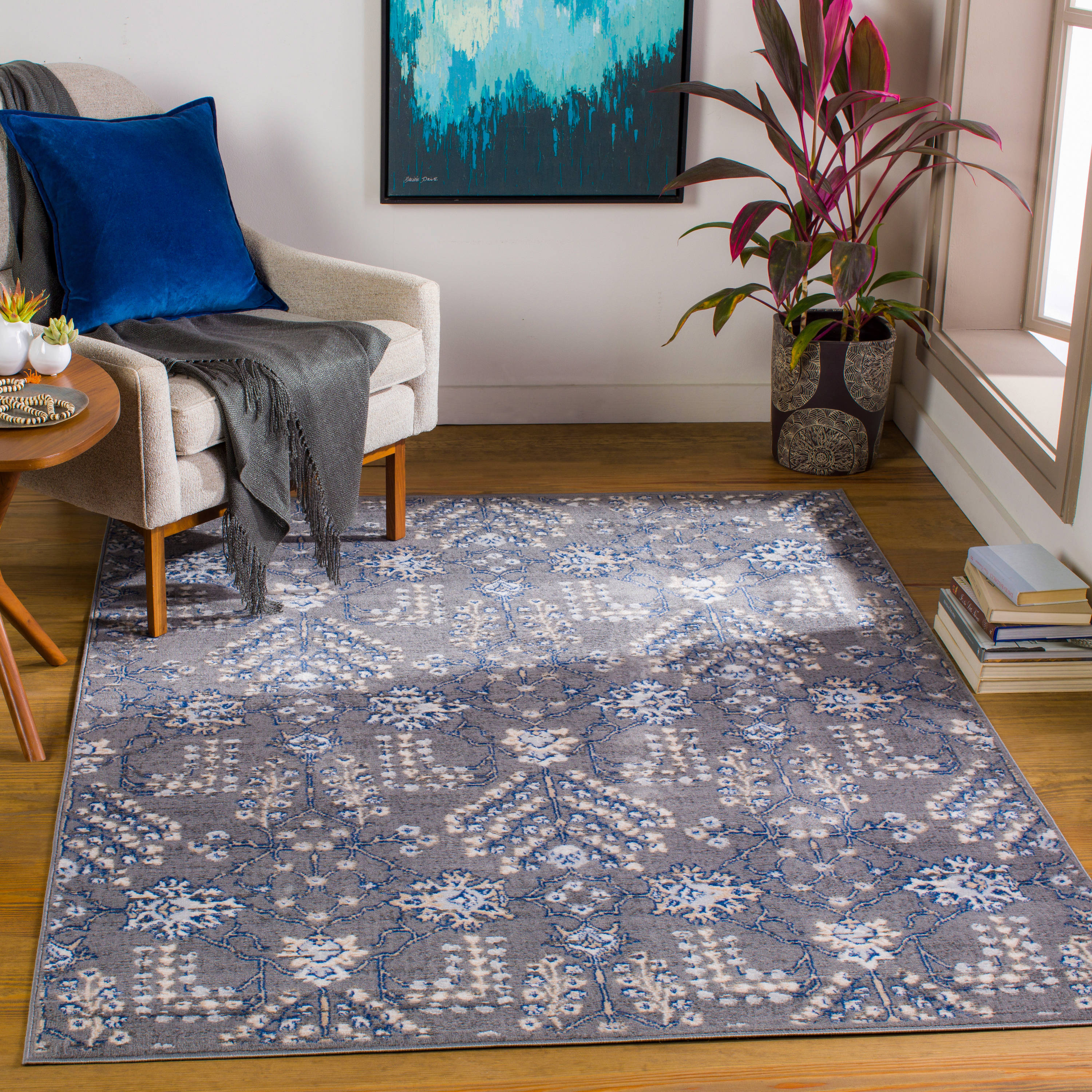 Surya CEG2329-71010 Cesar 8 X 10 (ft) Cream Indoor Medallion Oriental Area Rug