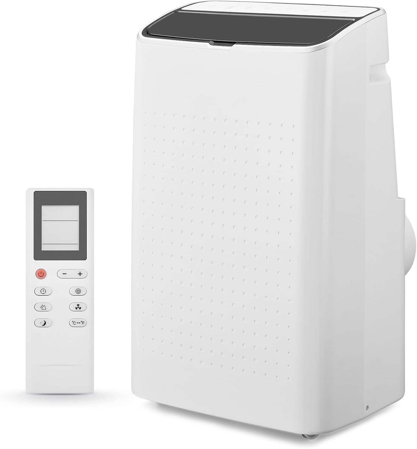 Flash Sale 14000 BTU Portable Air Conditioner White with Remote Control Dehumidifier Fan and Auto Evaporation for Rooms Up to 750 Sq Ft