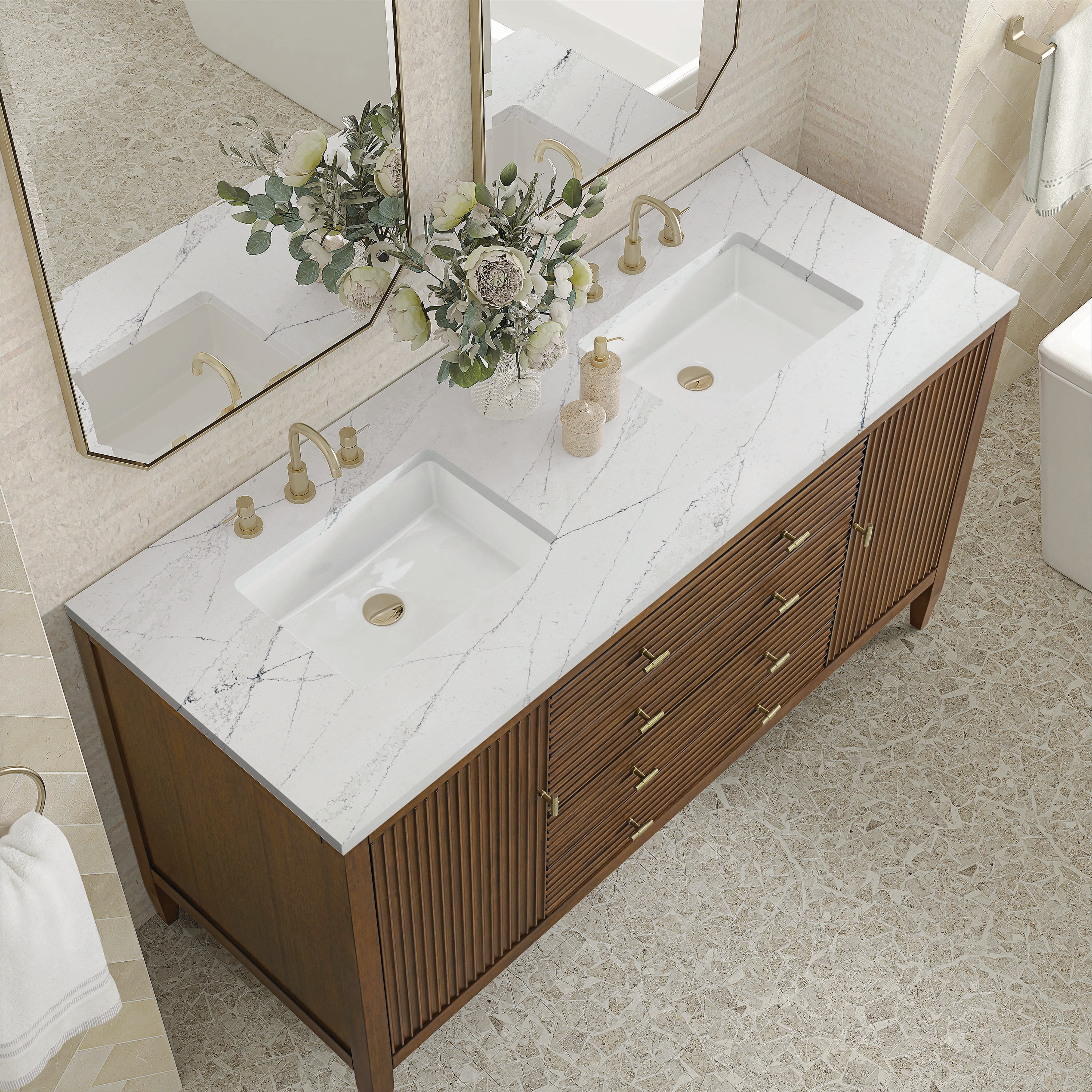 James Martin Vanities 485-V60D-WLT-FENC Bath-Vanity-Combo - View #10