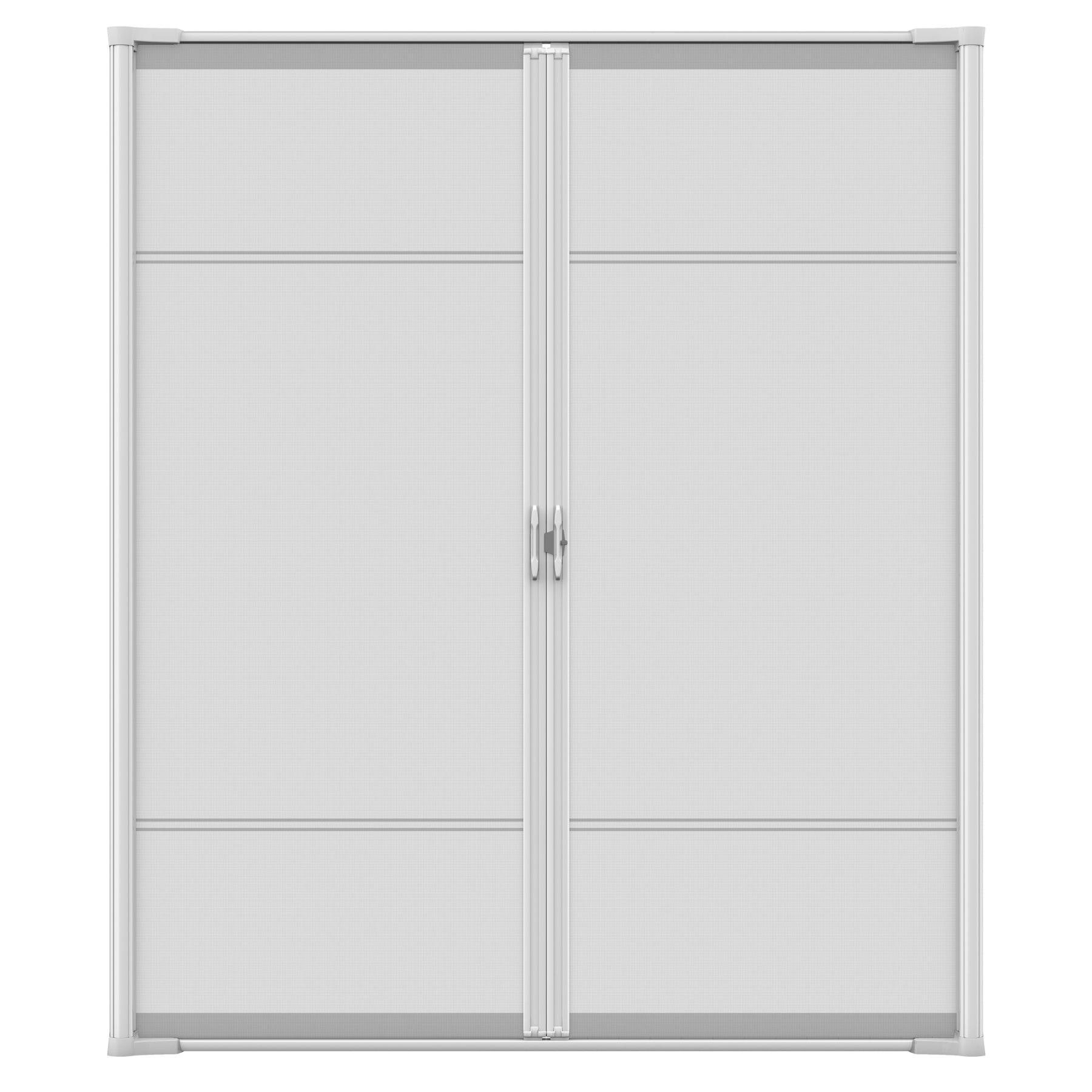 Brisa 72-in x 78-in White Aluminum Retractable Screen Door | - LARSON 77220361