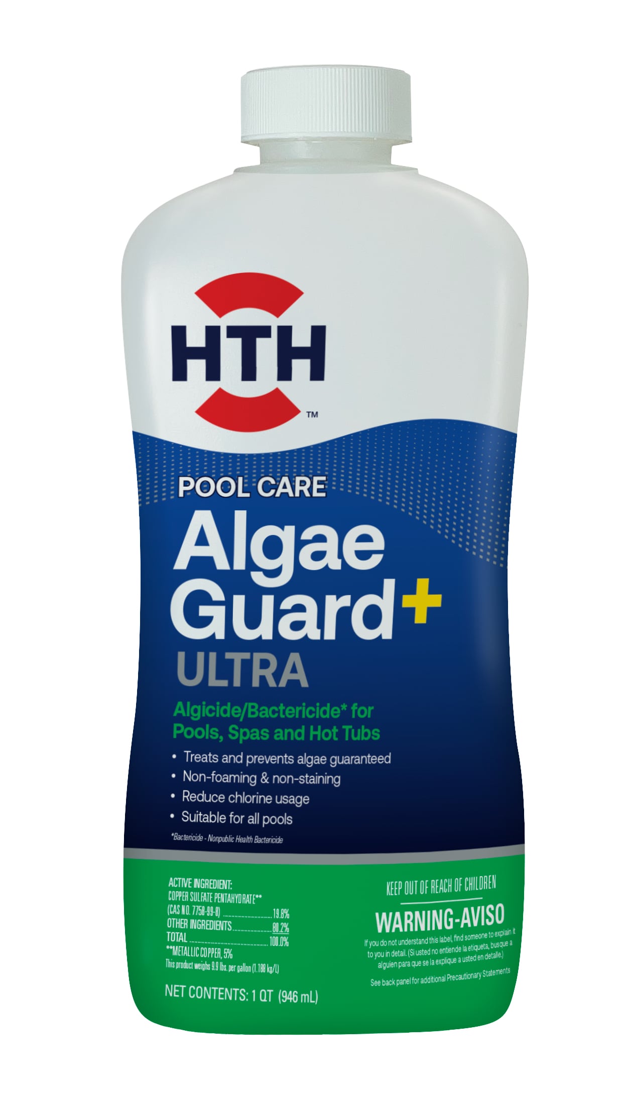 HTH 32-oz Swimming Pool Algaecide Chemical Pool Algae Prevention