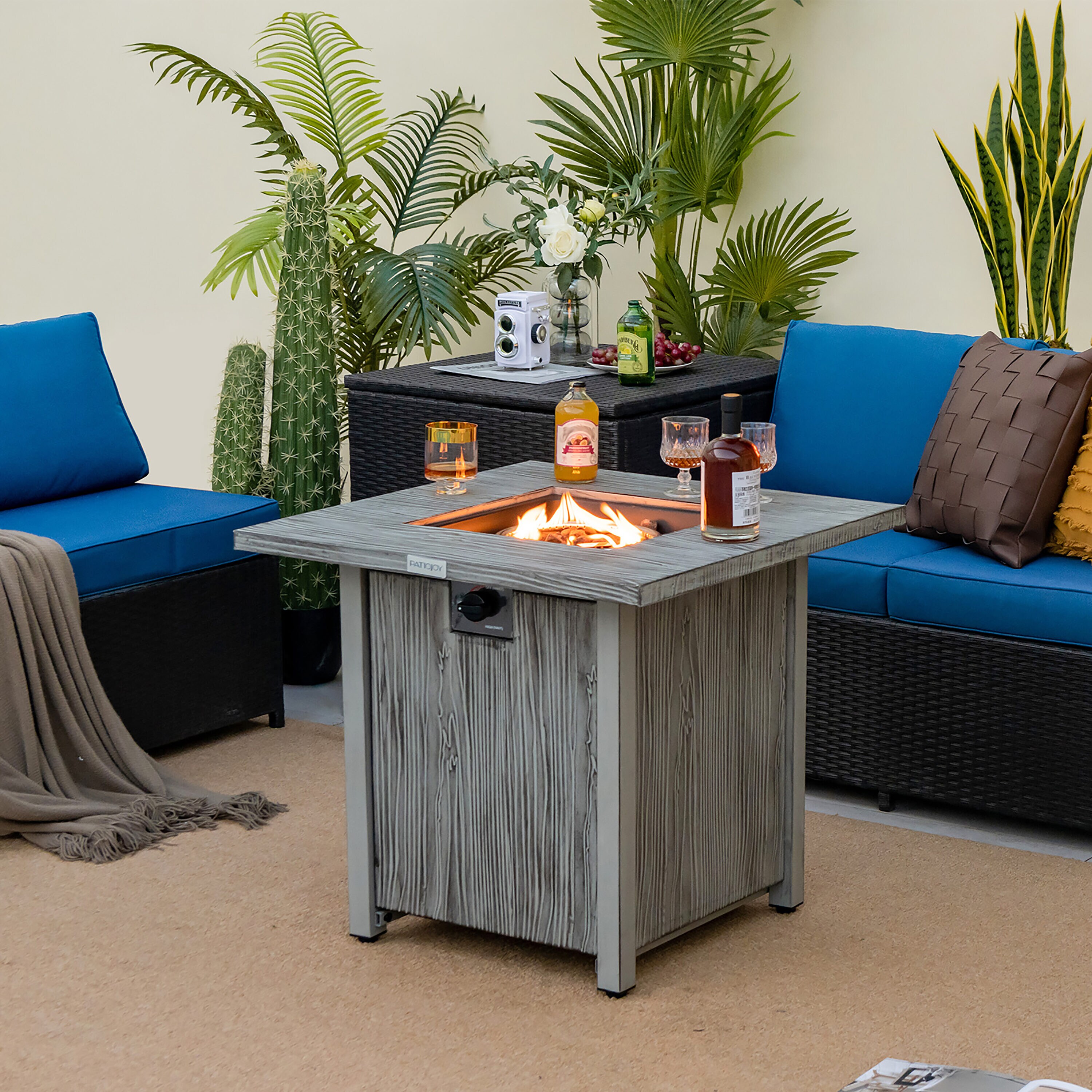 Costway NP10791GR Outdoor-Gas-Firepits - View #8