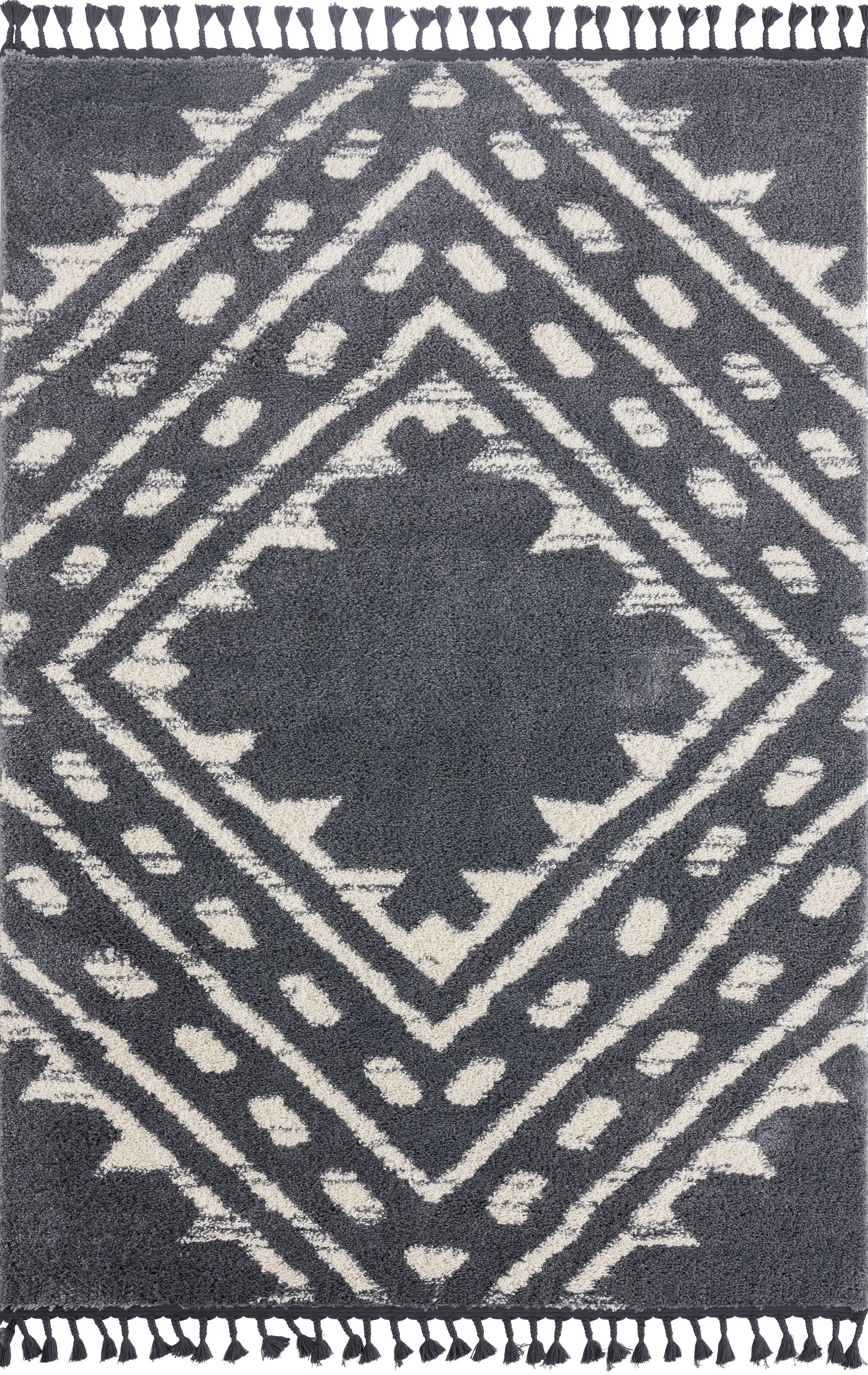 Abani Rugs Willow 6 x 9 Ft. Gray Indoor/Outdoor Moroccan Area Rug at ...