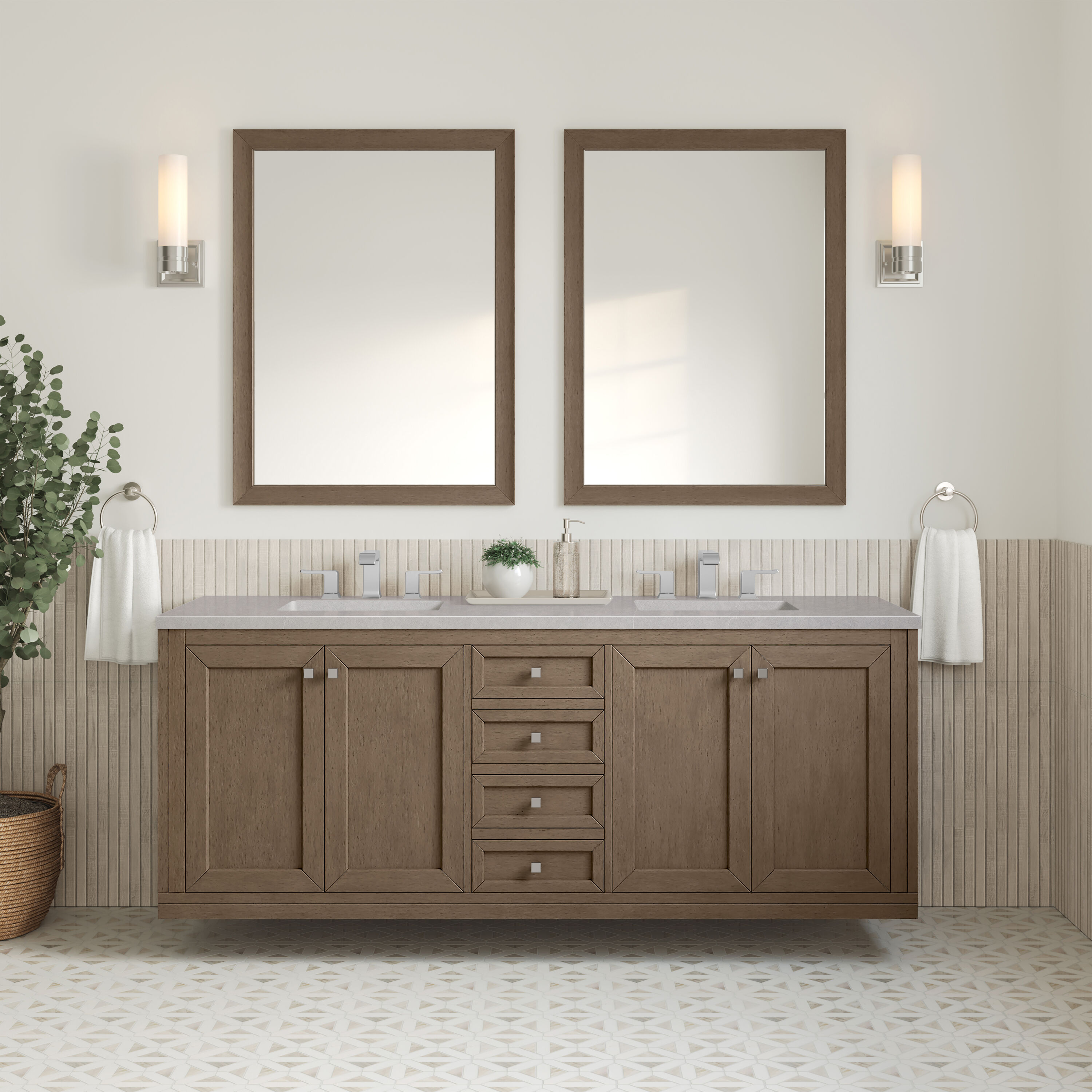 James Martin Vanities 305-V72-WWW-3ESR Bath-Vanity-Combo - View #6