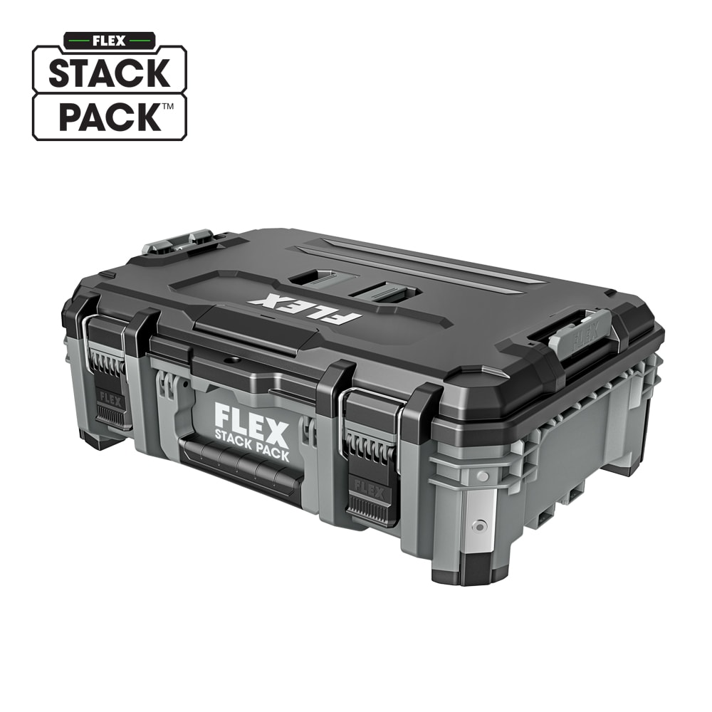 FLEX STACK PACK Suitcase Tool Box 22-in Gray Metal Lockable Tool Box in the  Portable Tool Boxes department at