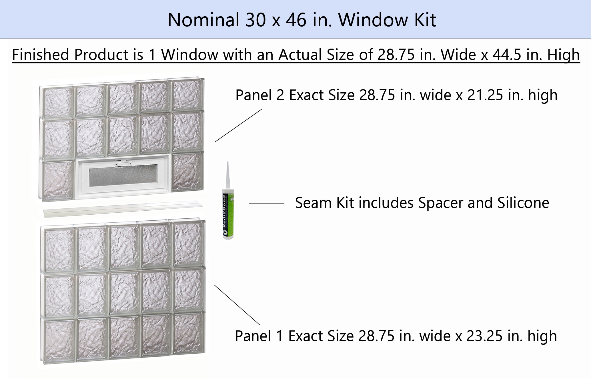 REDI2SET V3046IS Glass-Block-Windows - View #2