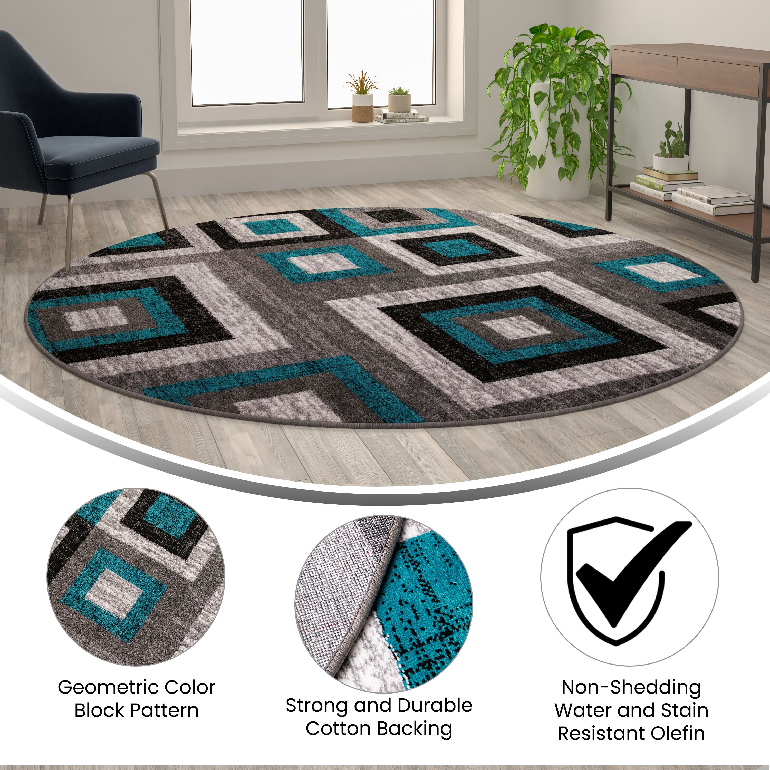 Flash Furniture 840196386744 rugs - View #3