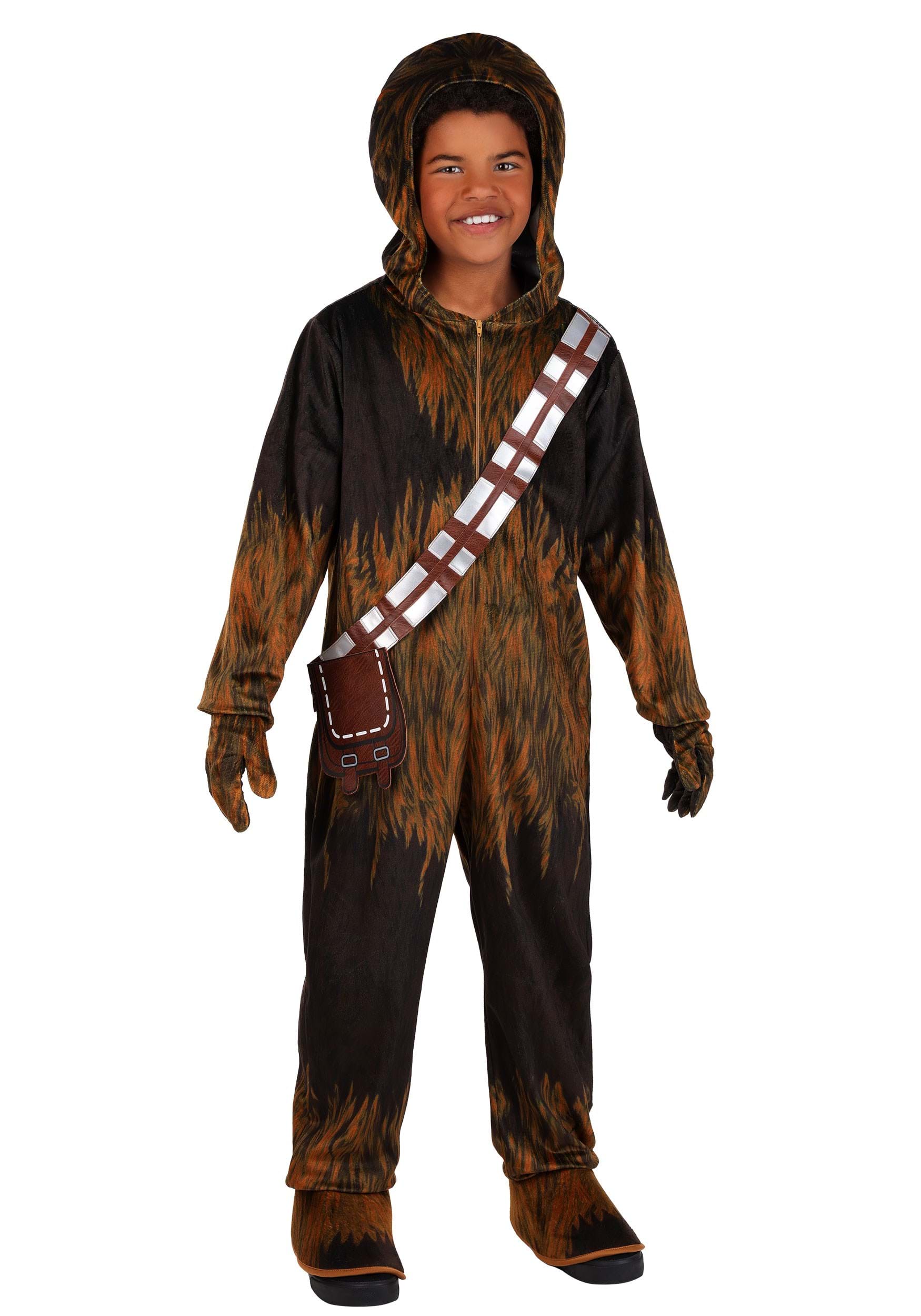 Jazwares JWC6463-L/XL Deluxe Kid's Star Wars Chewbacca Onesie Costume Star Wars Costumes Large/X-Large