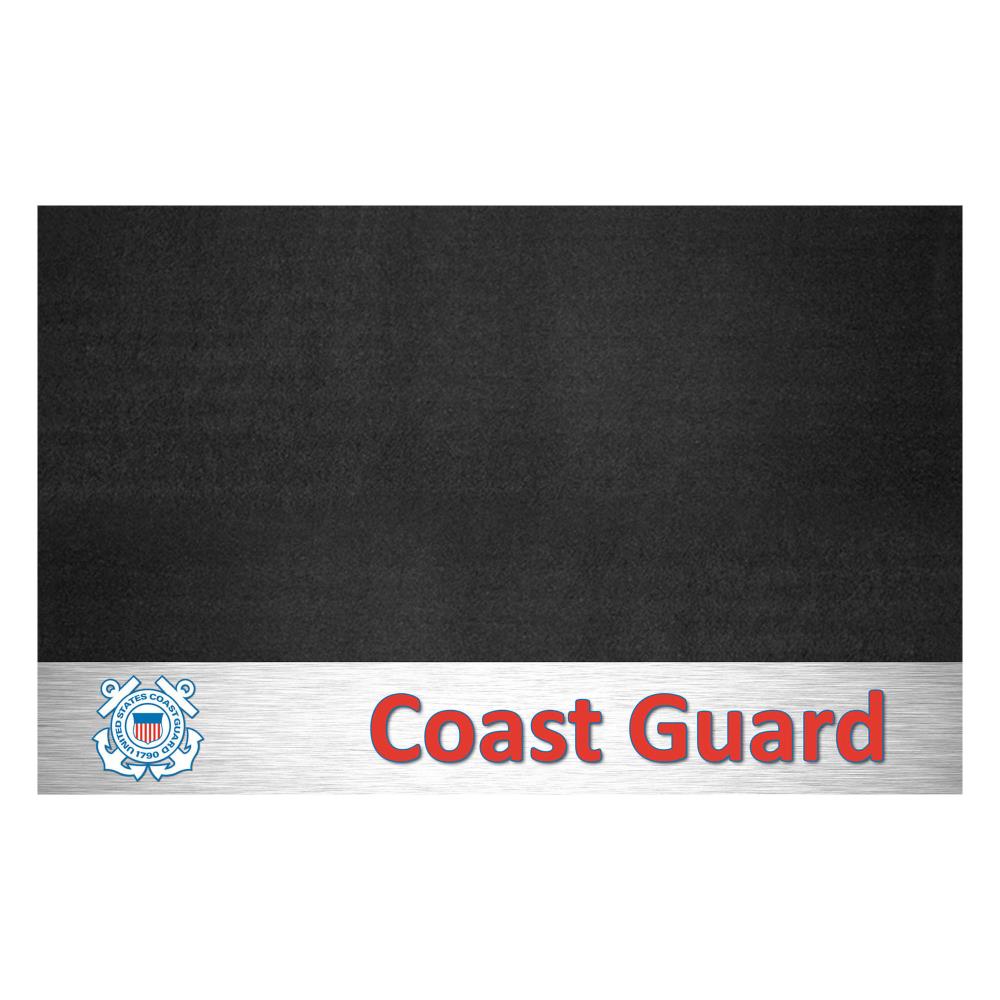 FANMATS 15675 Military grill mat Black Vinyl Rectangular Grill Mat