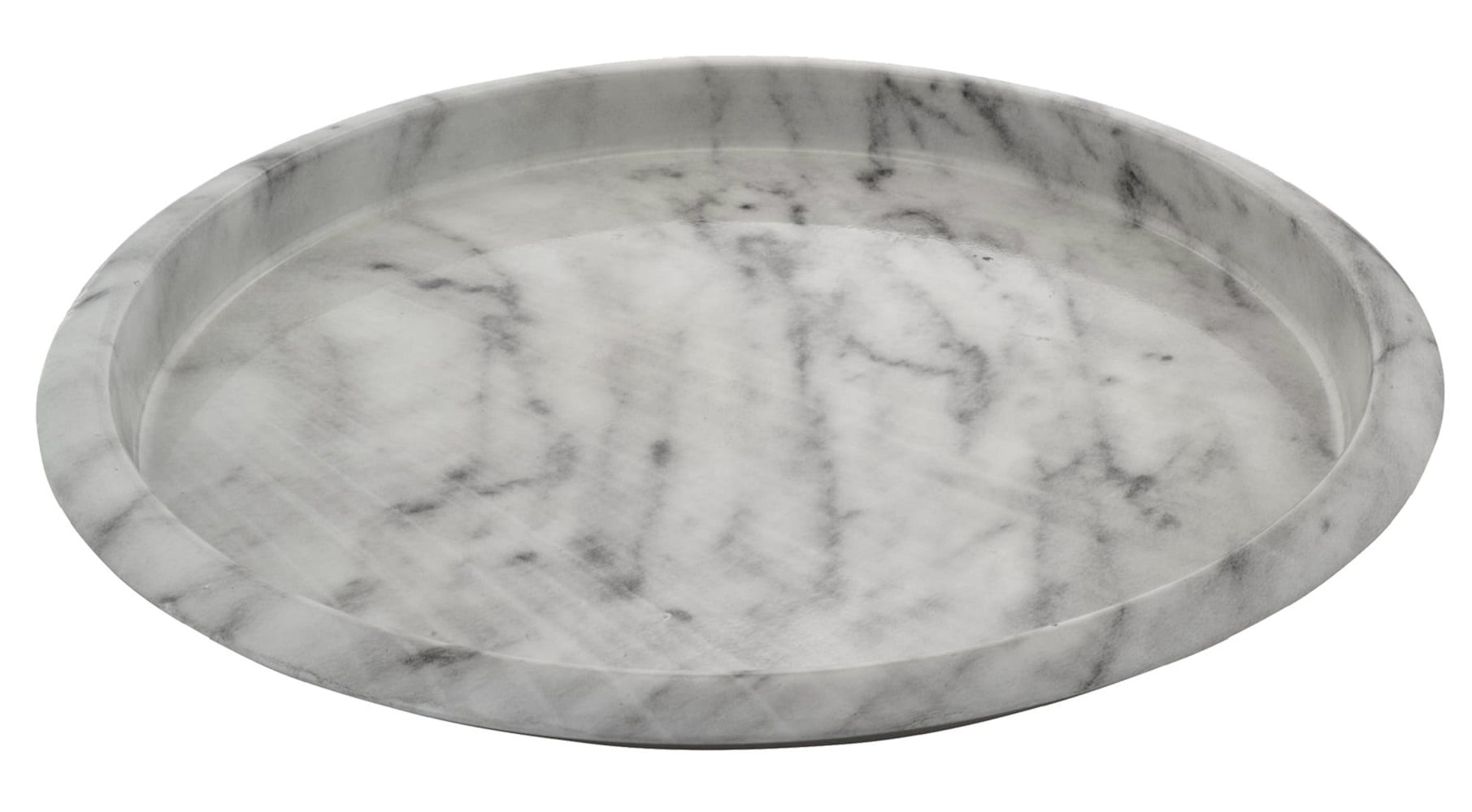 Sol Living SL-B03-TR 13.3-in x 13.3-in Marbled Round Serving tray