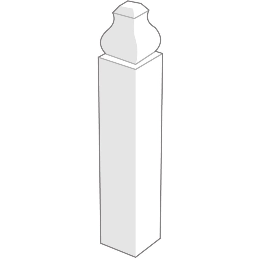  MN600 6-1/2-in x 1-1/16-in Interior Unfinished Wood MN600 Outside corner Baseboard Moulding Block