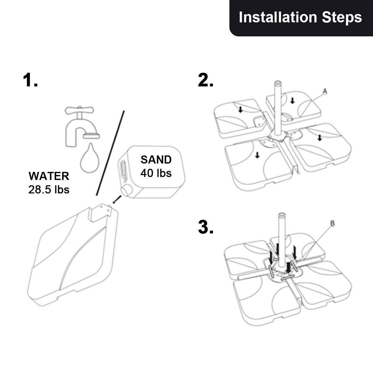 Clihome CWCH-OP3509 Umbrella-Bases - View #9