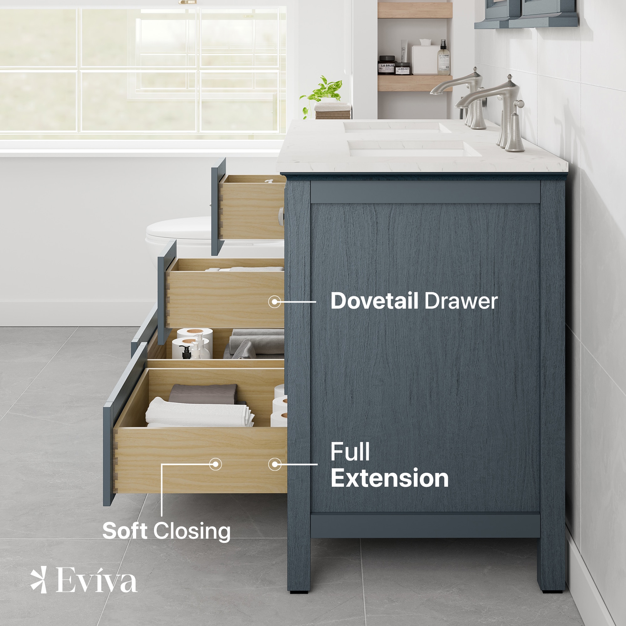 Eviva EVVN612-48AB-DS-Q Bath-Vanity-Combo - View #5