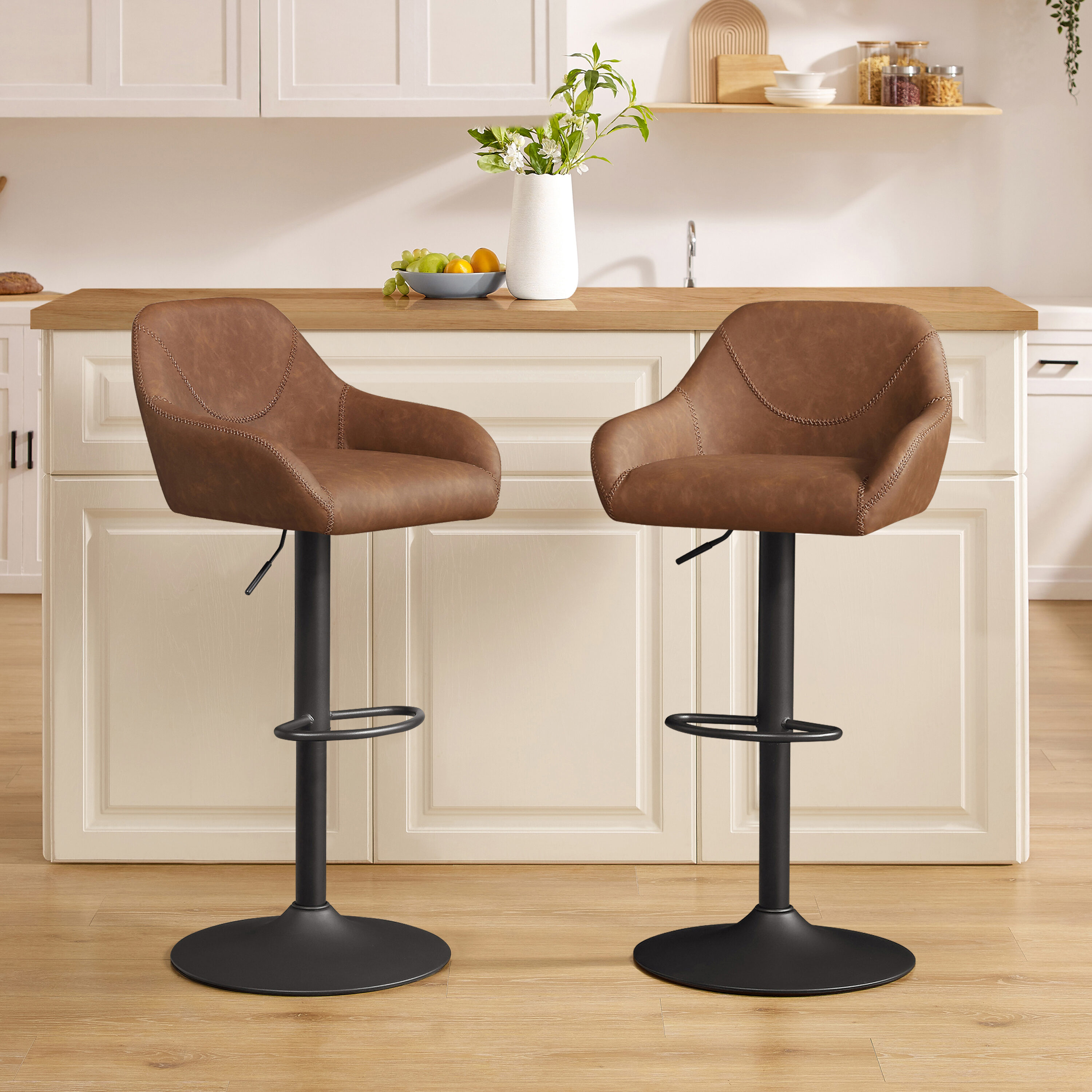 Harlow adjustable height discount swivel bar stool