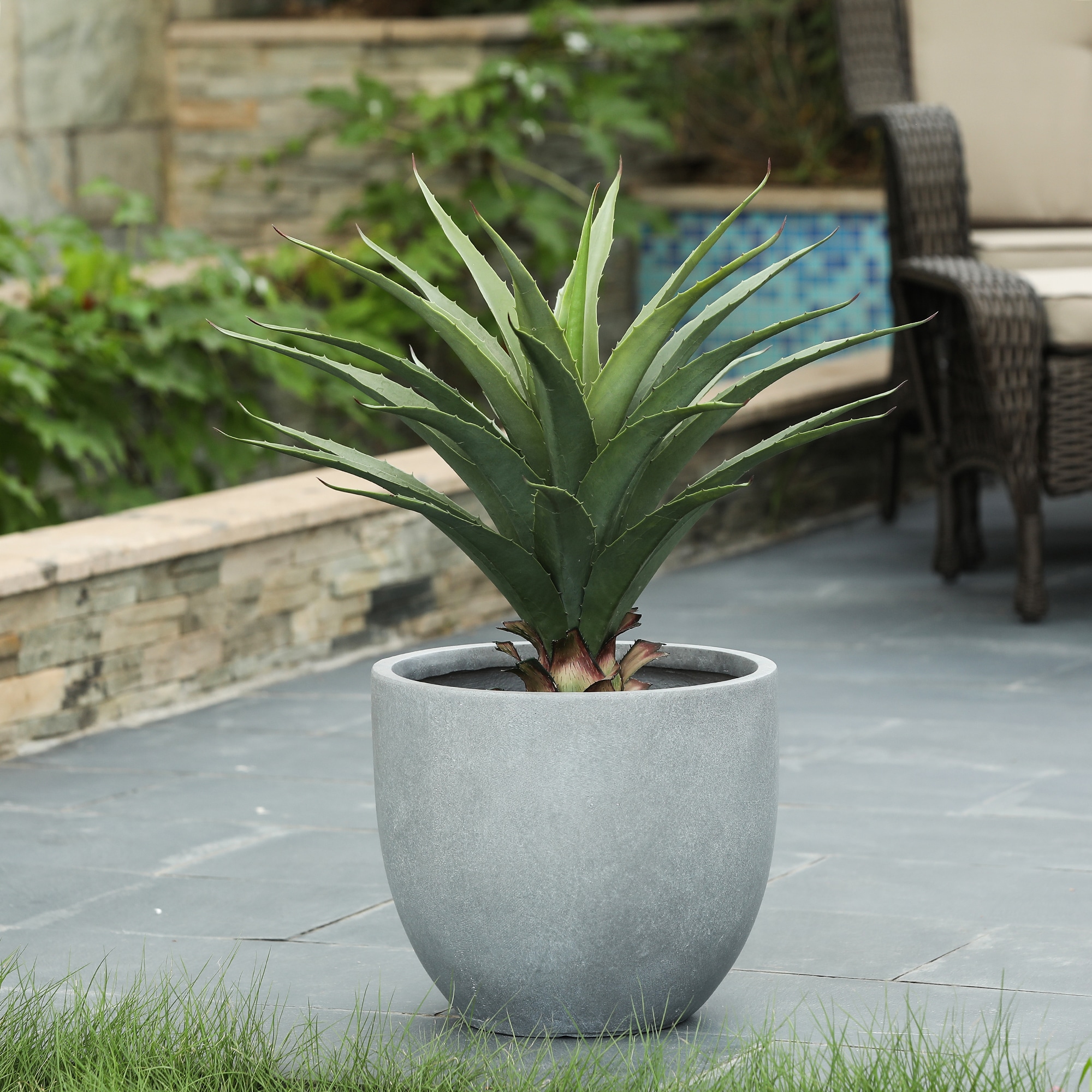 LuxenHome WH034-LGY Planter-Window-Box - View #2