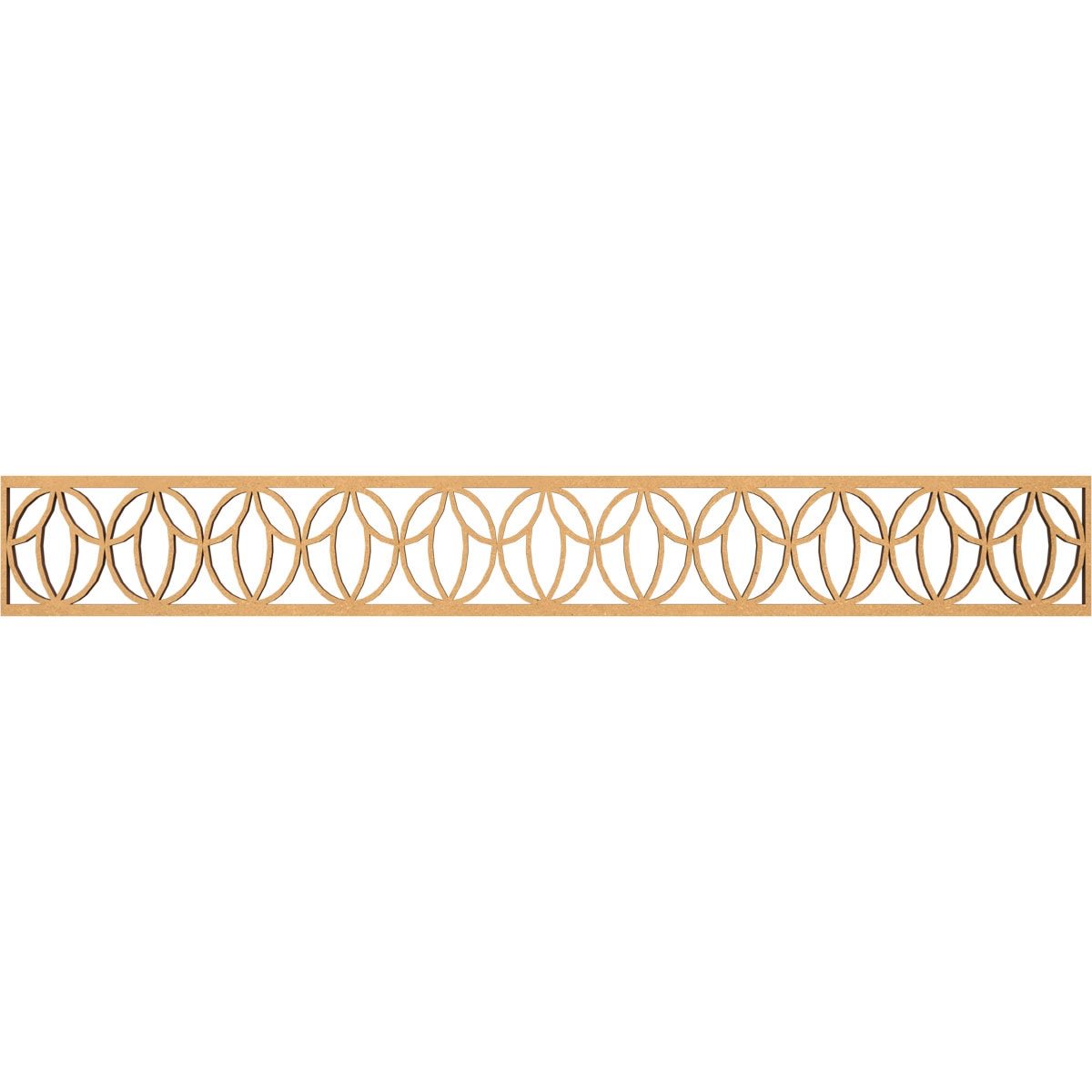 Ekena Millwork MLDB06X46SHOMF Shoshoni Fretwork Flat Trim 6-in x 3.86-ft Brown Unfinished 2157705 Pierced Wall Panel Moulding