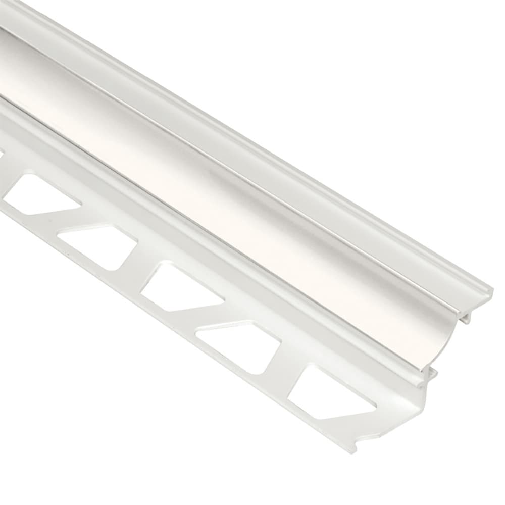 Schluter Systems PHK1S100W Dilex-PHK 0.375-in W x 98.5-in L White PVC Cove base Tile Edge Trim