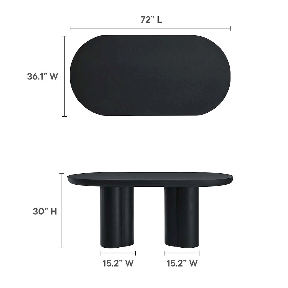Modway EEI-6764-BLK Dining-Tables - View #3