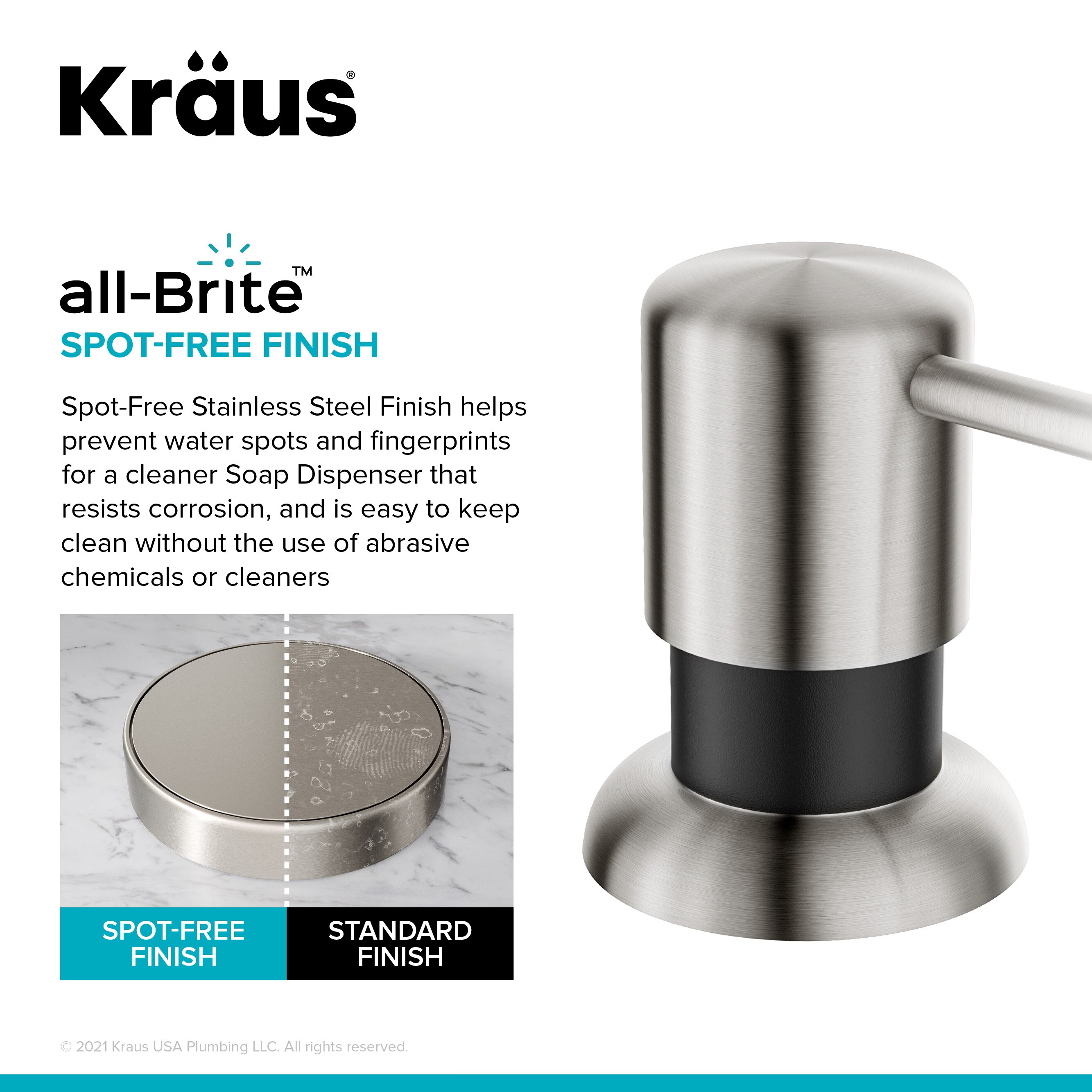 Kraus USA, Accessories, Soap & Lotion Dispensers