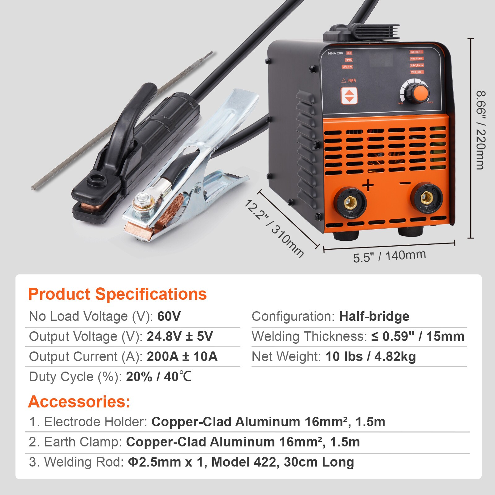 VEVOR SCBHJBHSH20003979V5 Stick-Welders - View #7