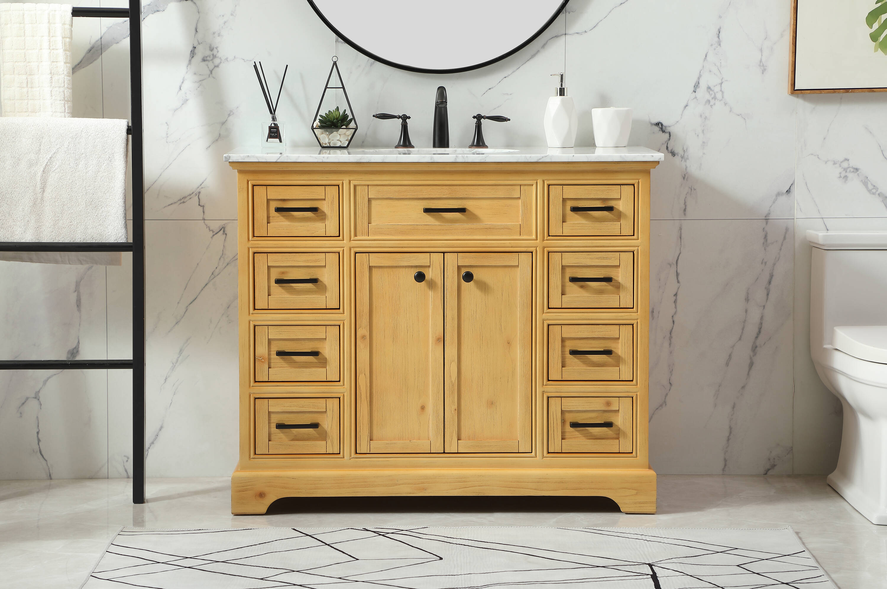 Elegant Decor HF45126NW Bath-Vanity-Combo - View #2