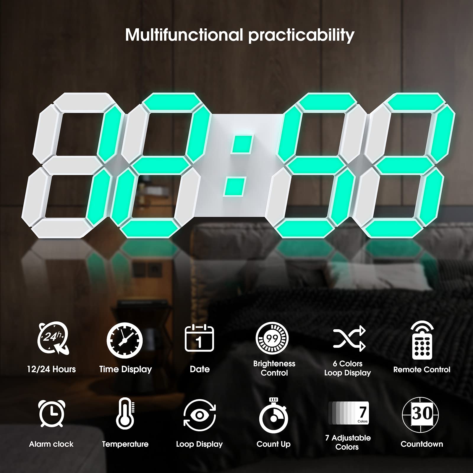 Phewnyzo LPW0818W259 Indoor-Outdoor-Clocks - View #2