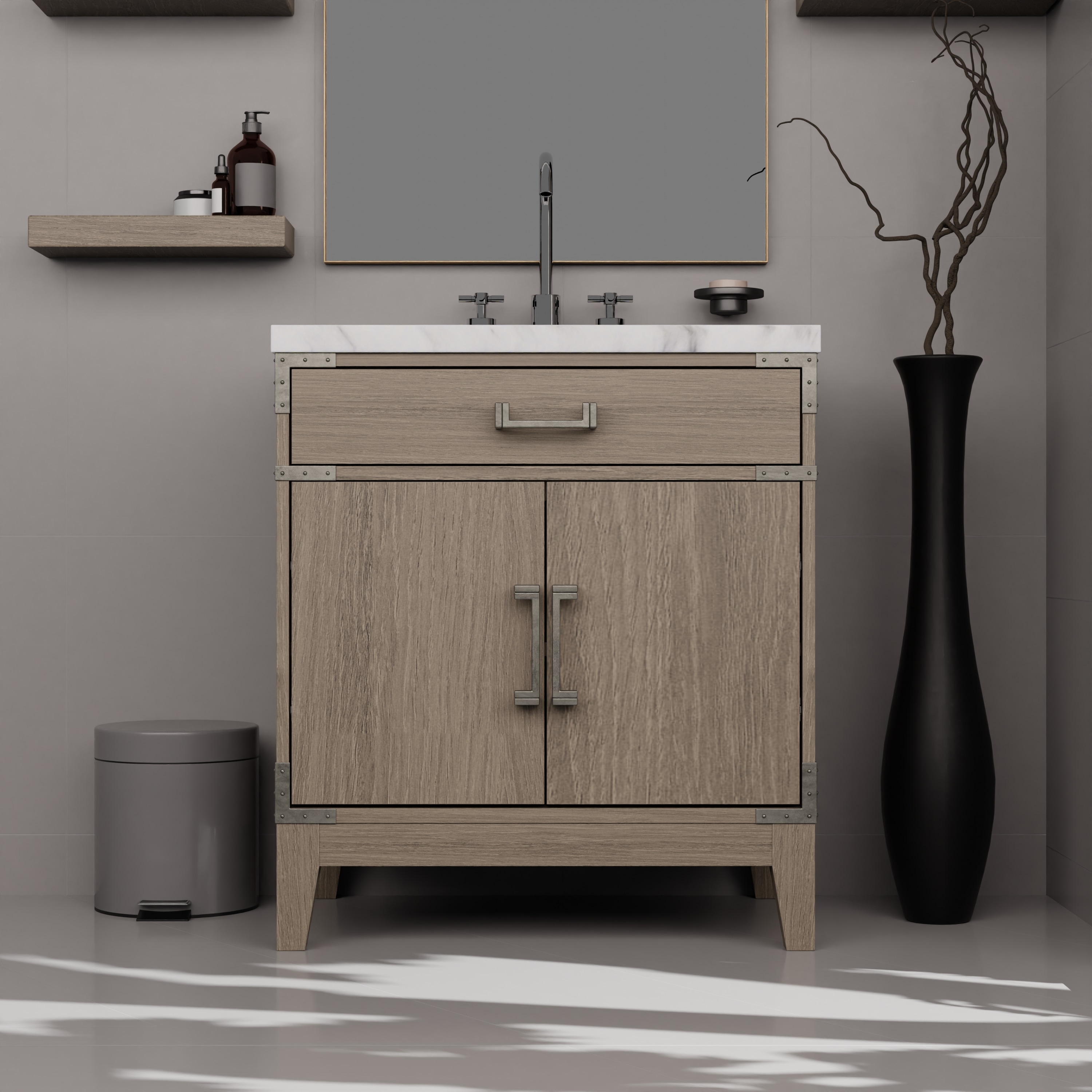 Lexora LVW30SR100 Bath-Vanity-Combo - View #11