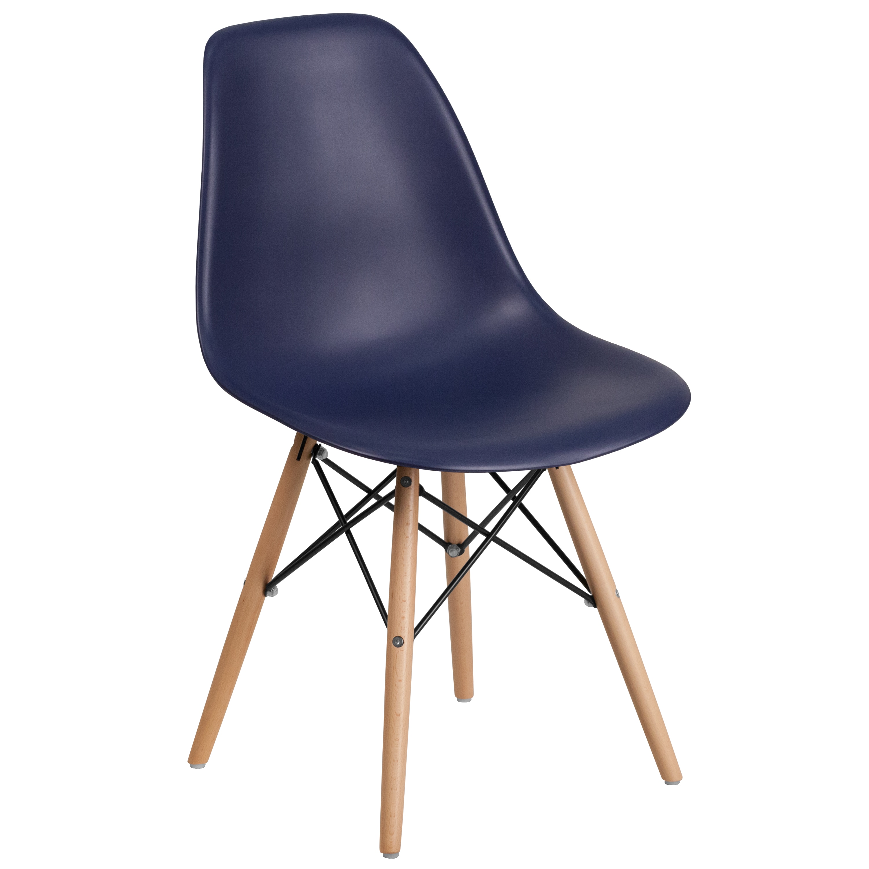 Flash Furniture 889142209676 Elon Series Modern Navy Plastic Accent Chair