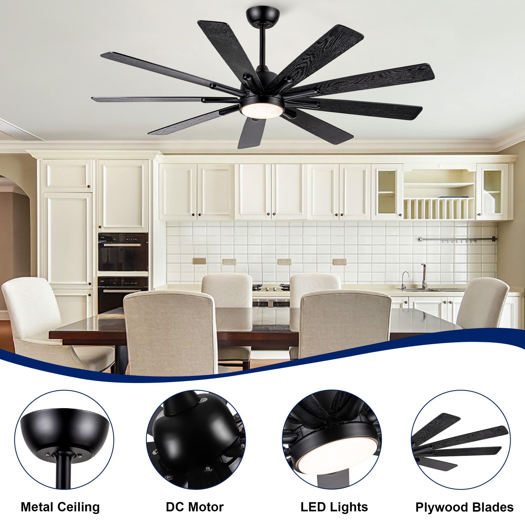 YUHAO LSDC1131BK622 Ceiling-Fans - View #5