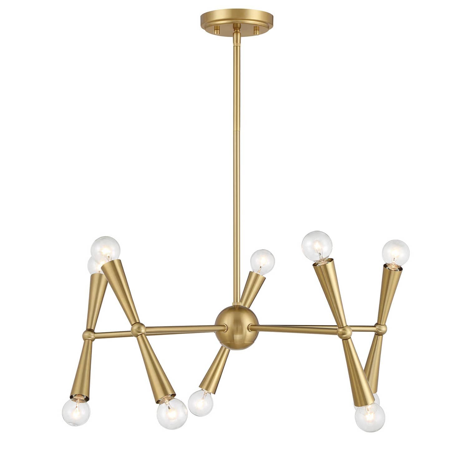 Trade Winds Lighting TW11437NB Chandelier in Natural Brass
