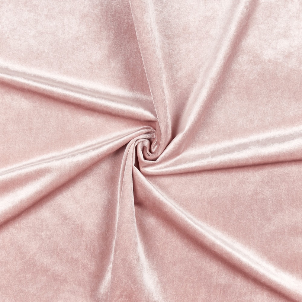Blush Velvet Light-Filtering Grommet Window Curtain Pair