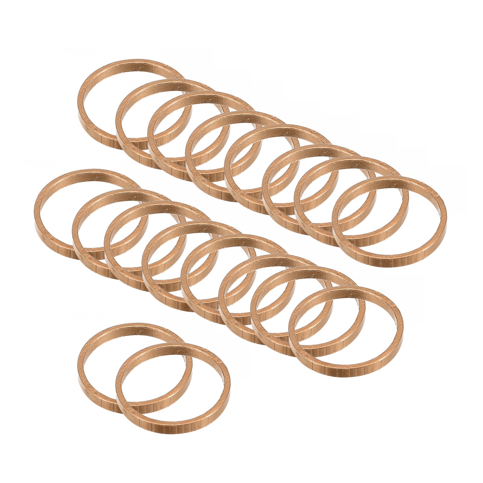 PATIKIL Beading Hoop Earrings 60pcs Round Beading Findings Copper Hoop Earring for DIY Crafts Jewelry Making Earring Necklace Supplies(8mm Rose Gold)