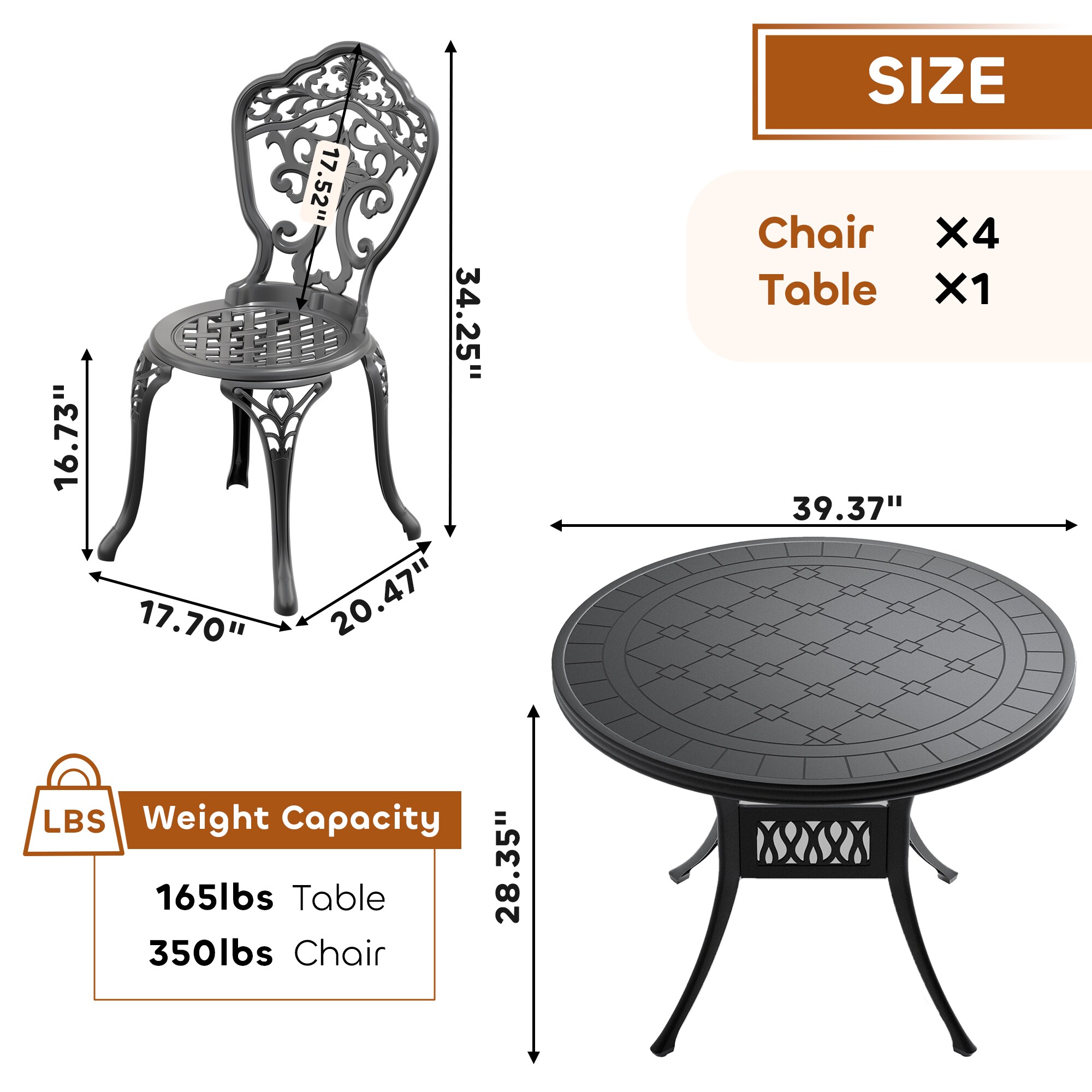 nicesure SLBK6023CZ4A1172 Patio-Dining-Sets - View #7
