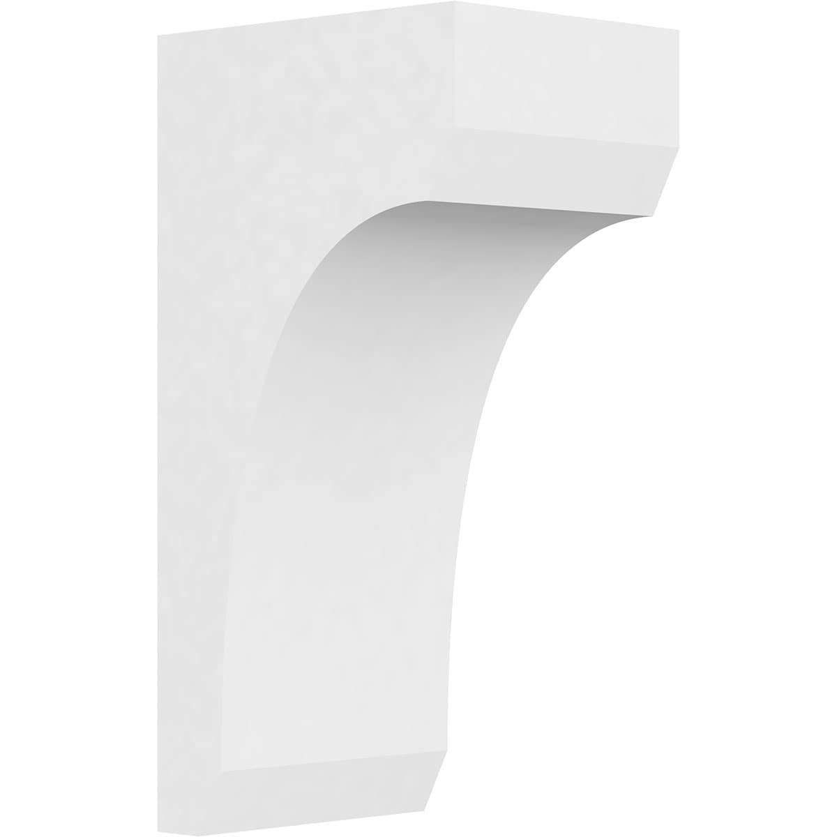 Ekena Millwork CORP07X09X18LGY 7-in x 9-in x 18-in Standard Legacy Unfinished White PVC Paintable Corbel